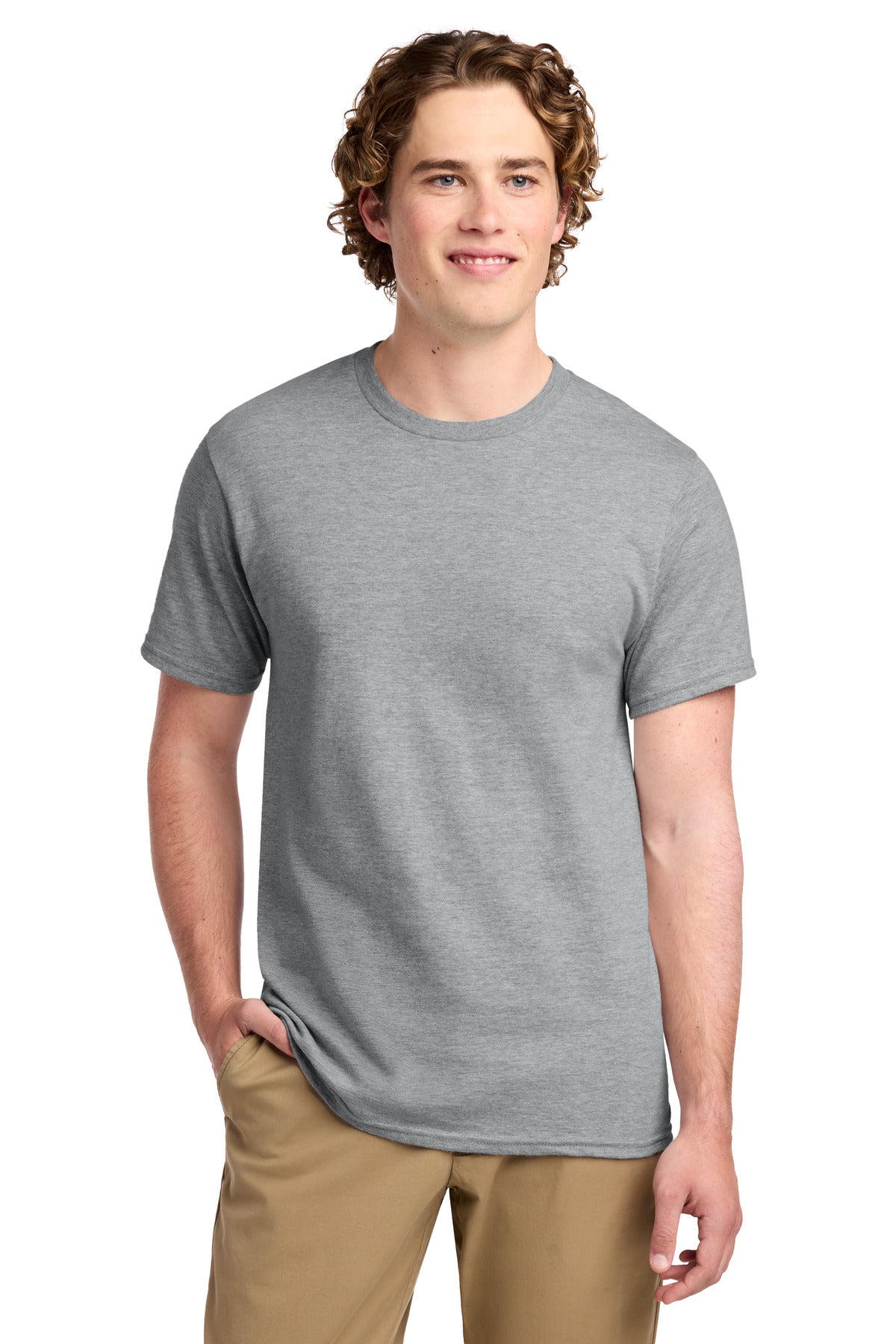 Port & Co Ring Spun Cotton Tee. PC150 - Athletic Heather