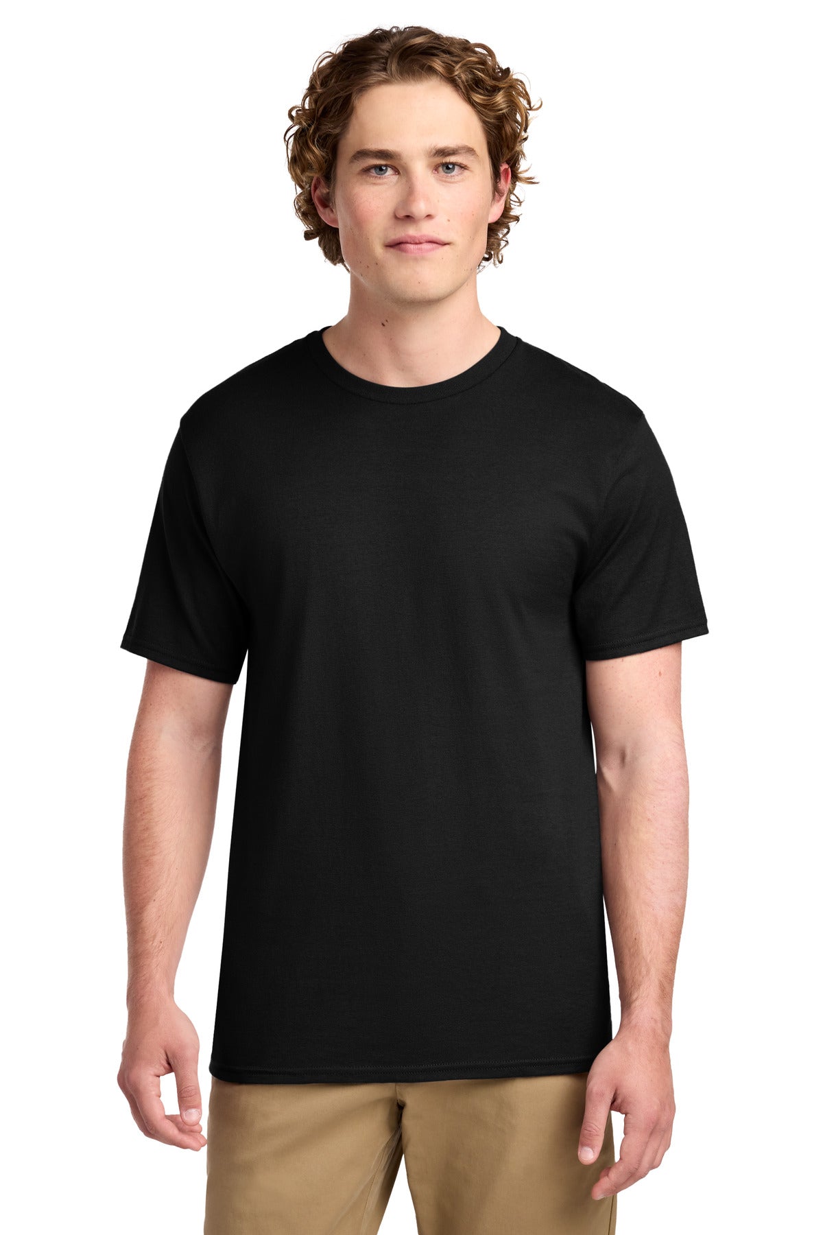 Port & Co Ring Spun Cotton Tee. PC150 - Jet Black