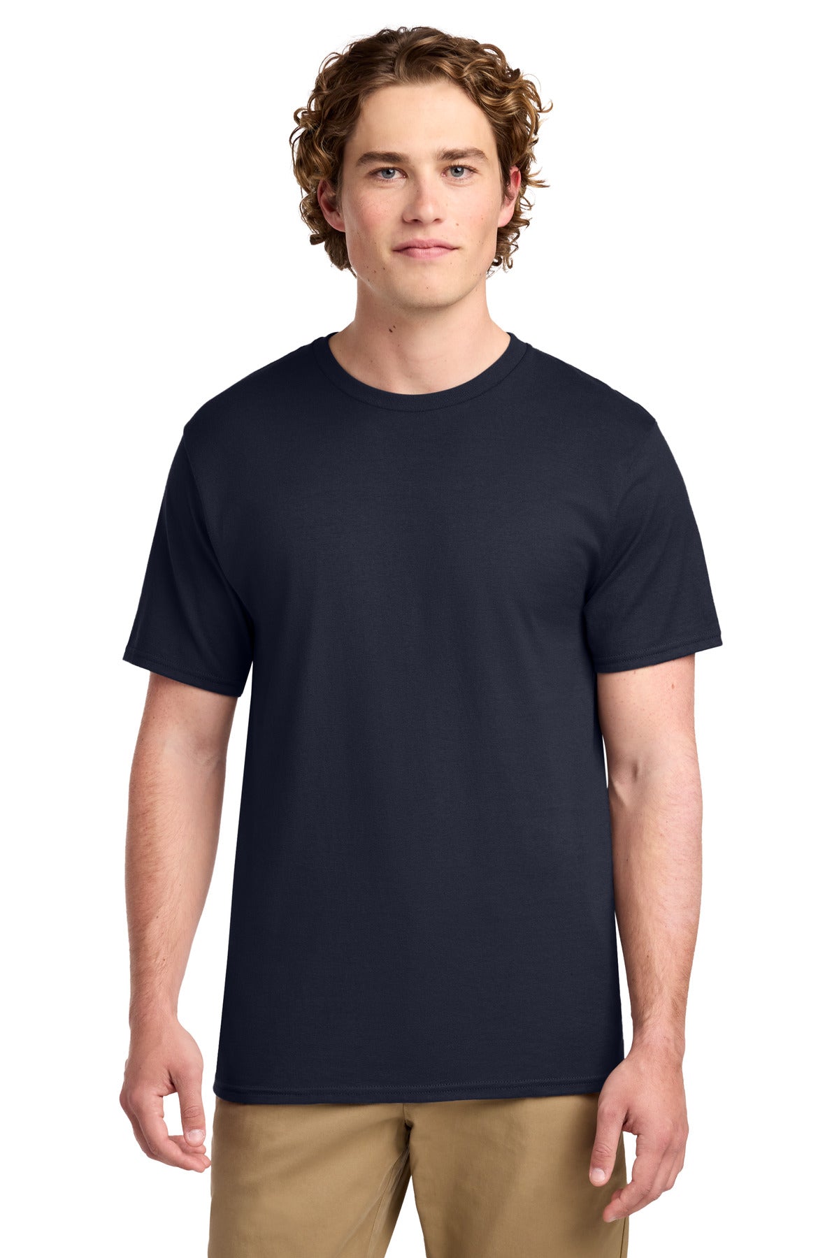 Port & Co Ring Spun Cotton Tee. PC150 - Navy