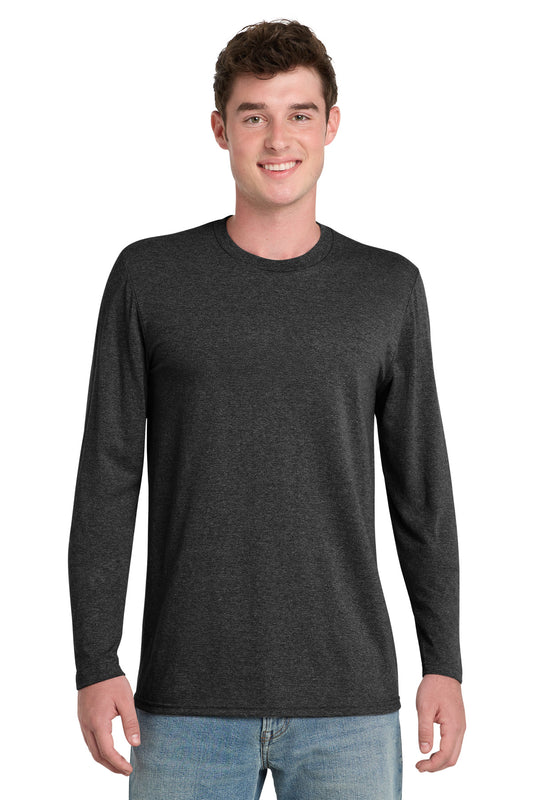 Port & Co Tri-Blend Long Sleeve Tee. PC330LS - Black Heather