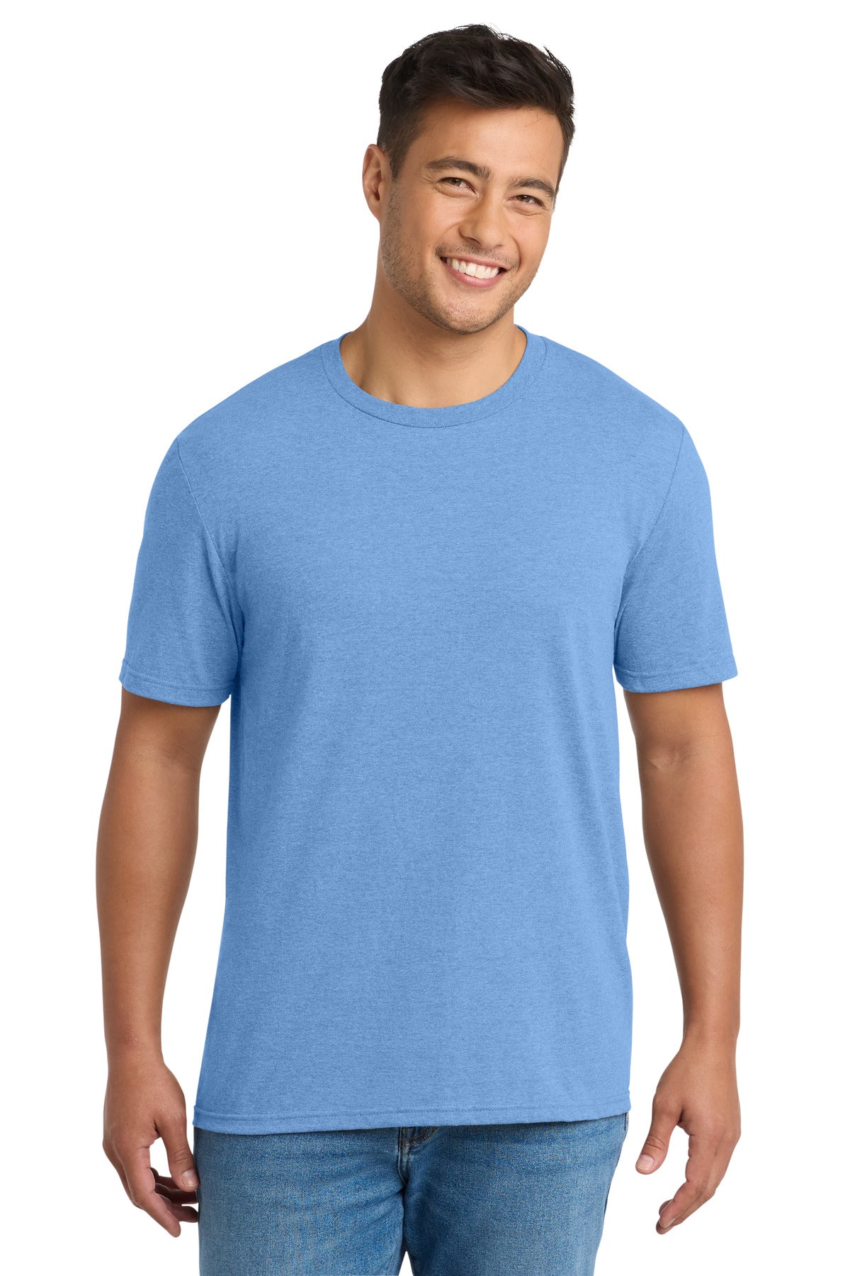 Port & Co Tri-Blend Tee. PC330 - Carolina Blue Heather