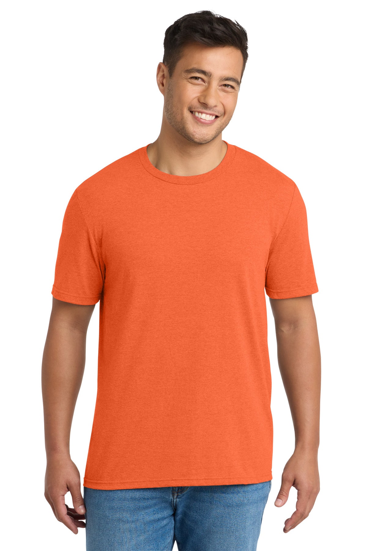 Port & Co Tri-Blend Tee. PC330 - Deep Orange Heather
