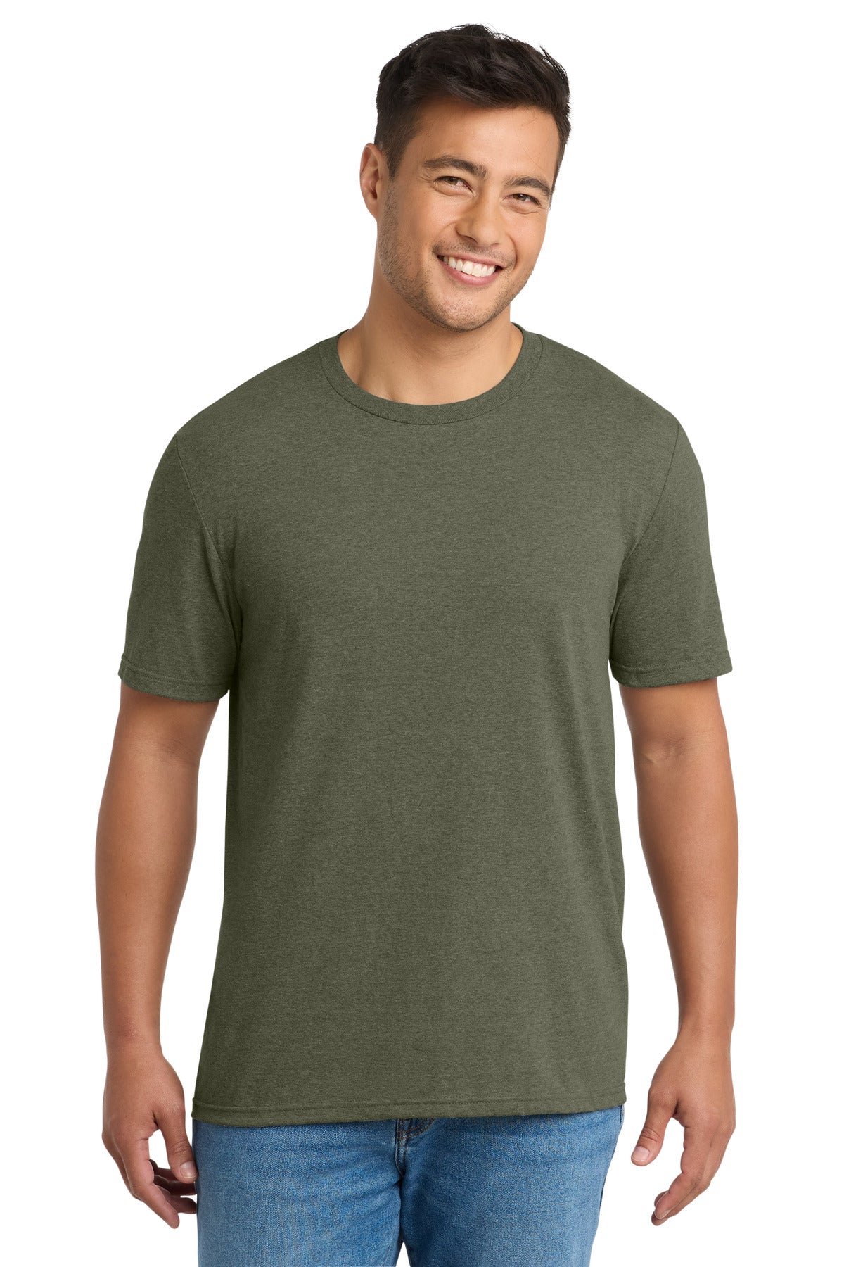 Port & Co Tri-Blend Tee. PC330 - Military Green Heather