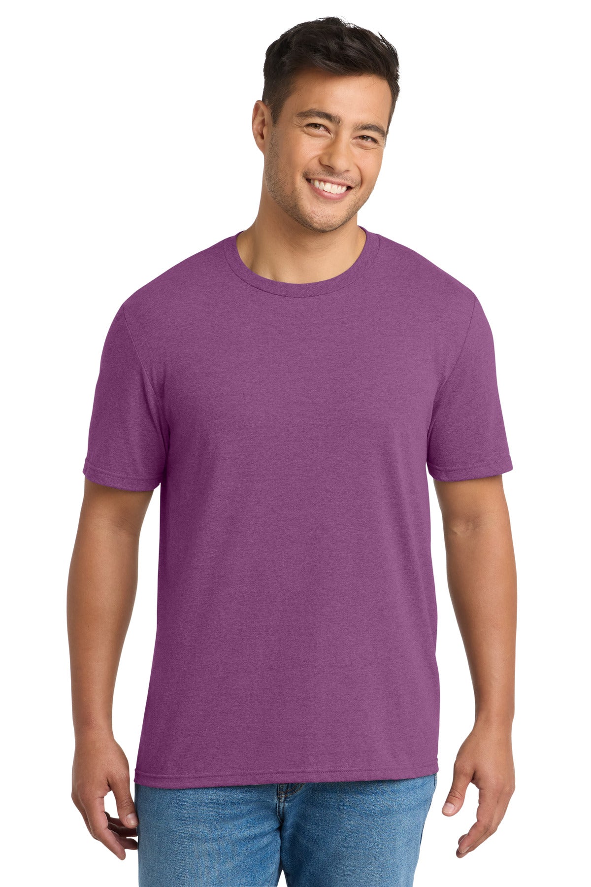 Port & Co Tri-Blend Tee. PC330 - Raspberry Heather