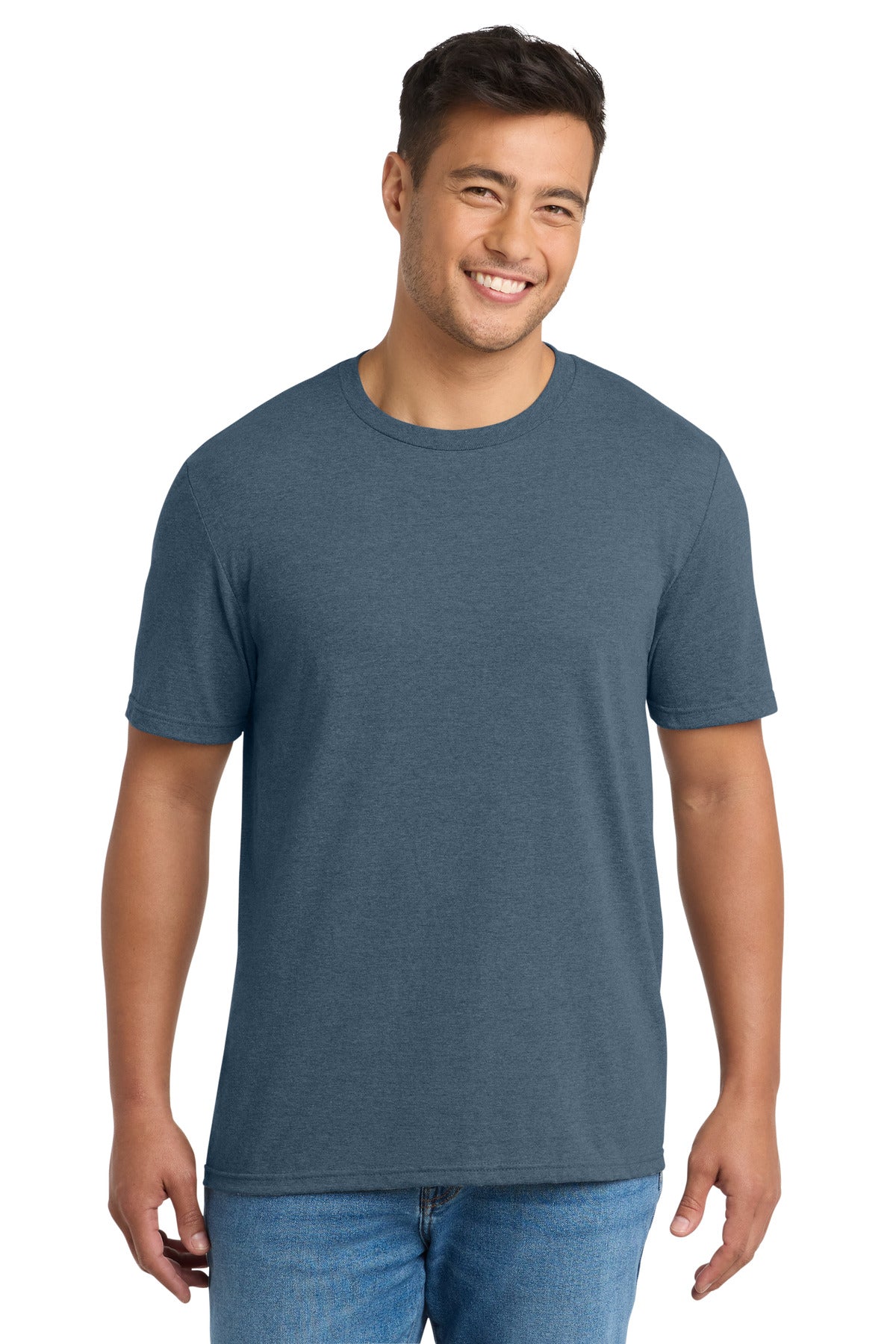 Port & Co Tri-Blend Tee. PC330 - Steel Blue Heather
