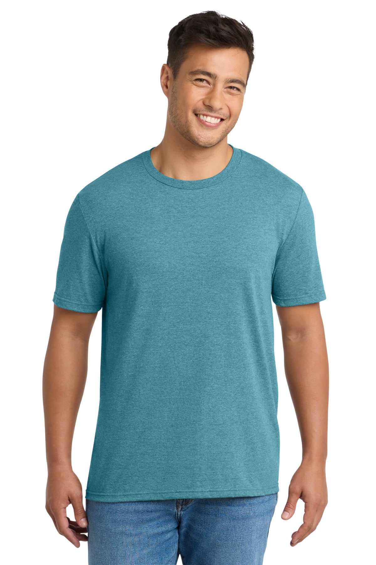 Port & Co Tri-Blend Tee. PC330 - Vivid Teal Heather