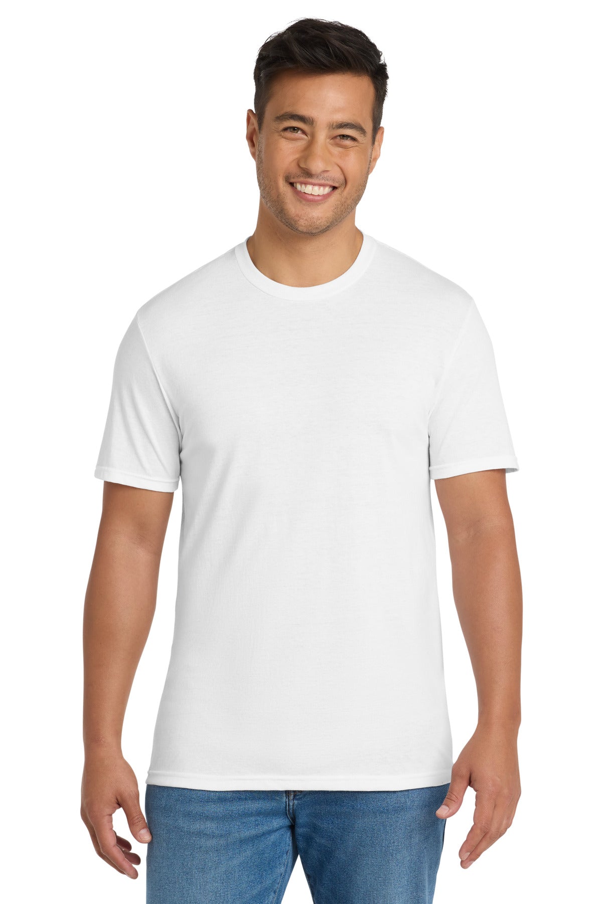 Port & Co Tri-Blend Tee. PC330 - White
