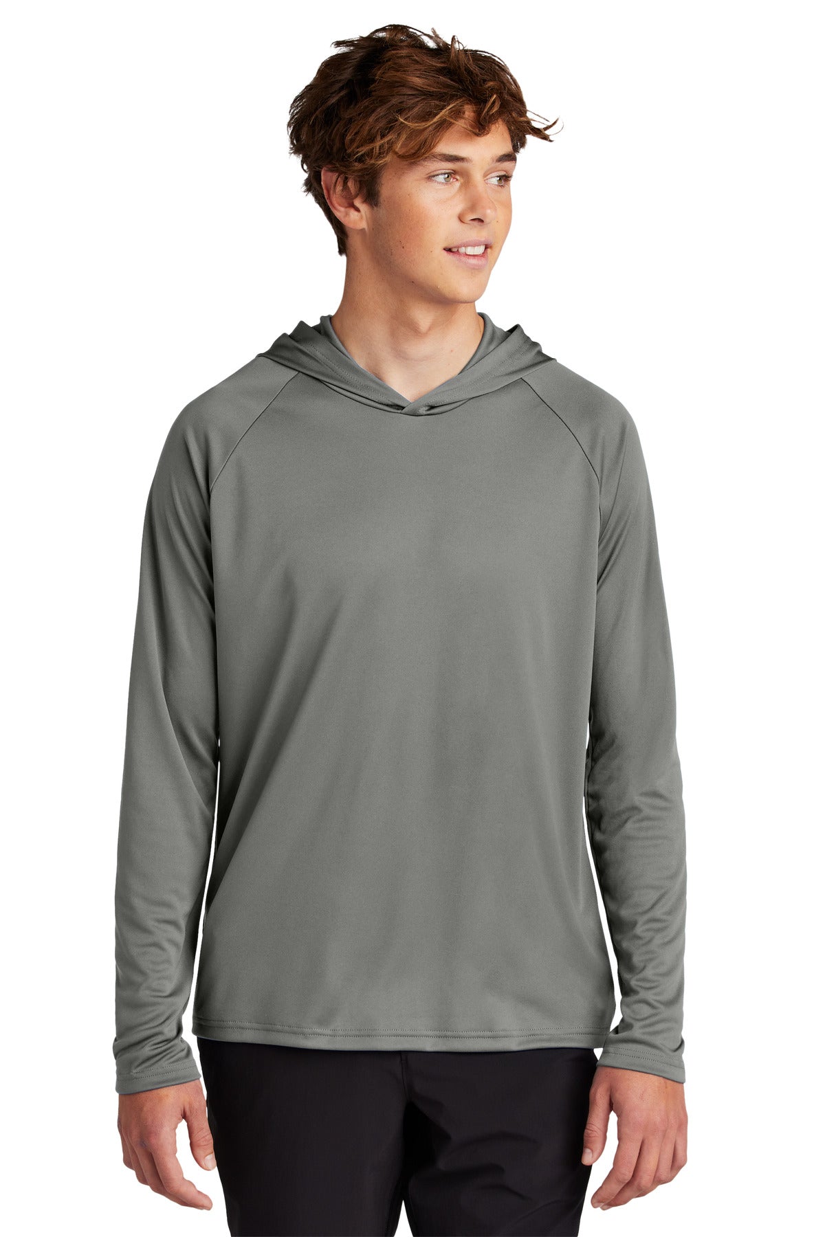Port & Co Performance Pullover Hooded Tee PC380H - Charcoal