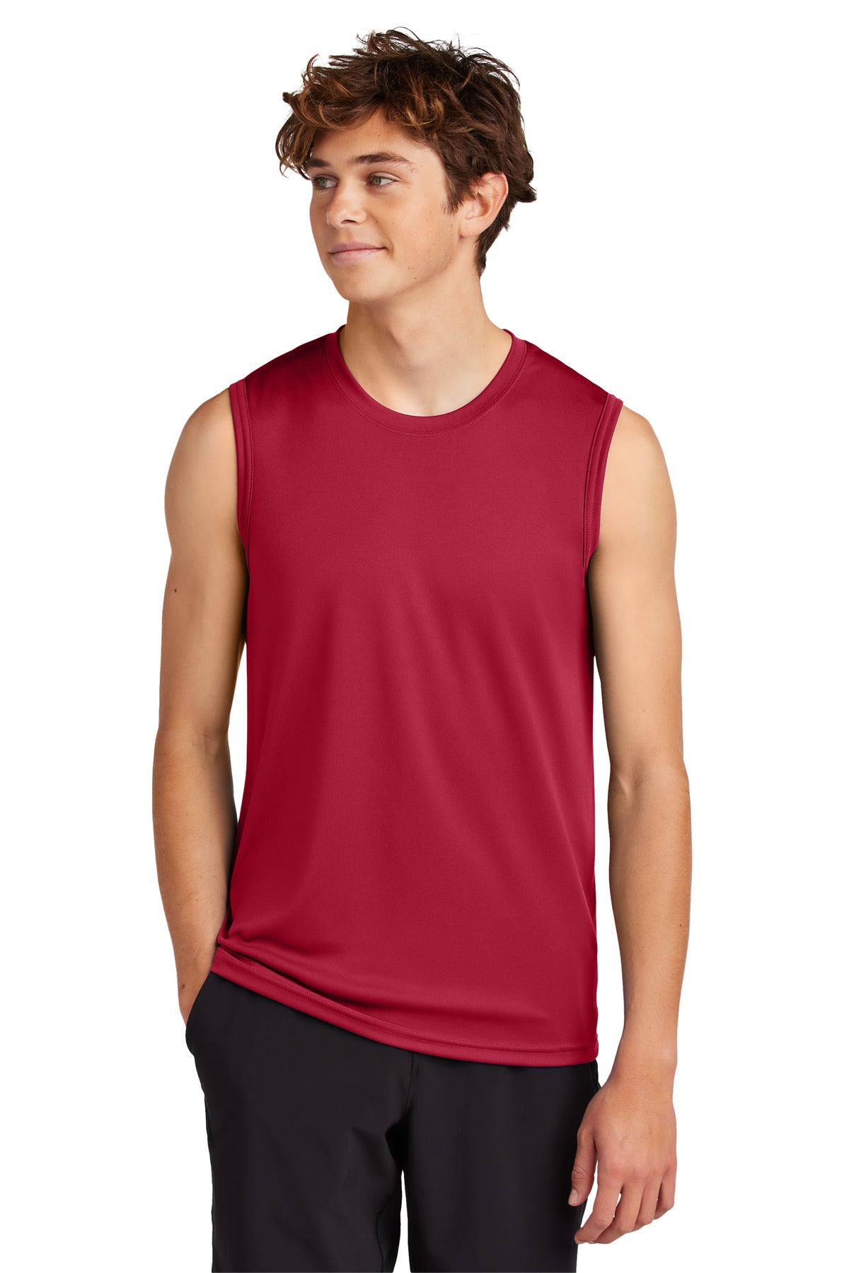 Port & Co Performance Sleeveless Tee PC380SL - Red