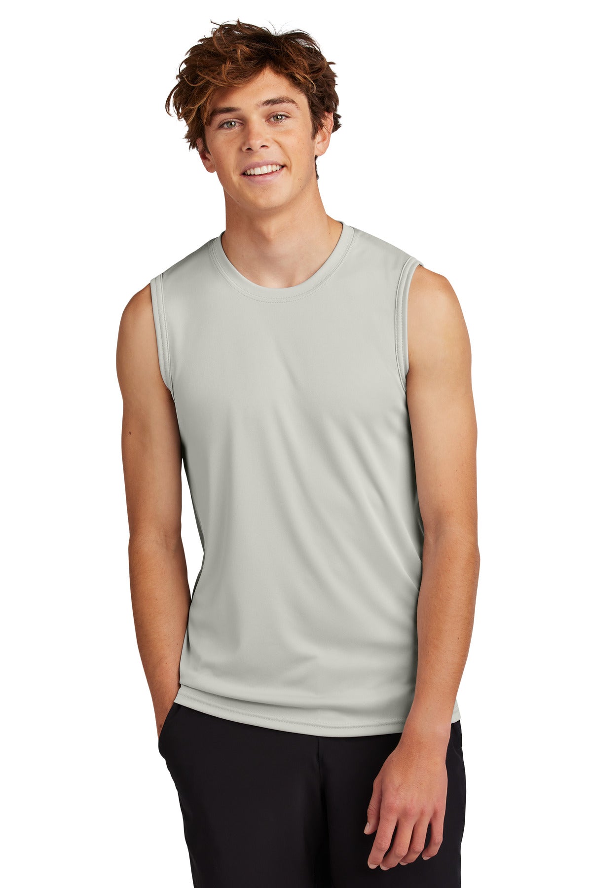 Port & Co Performance Sleeveless Tee PC380SL - Silver