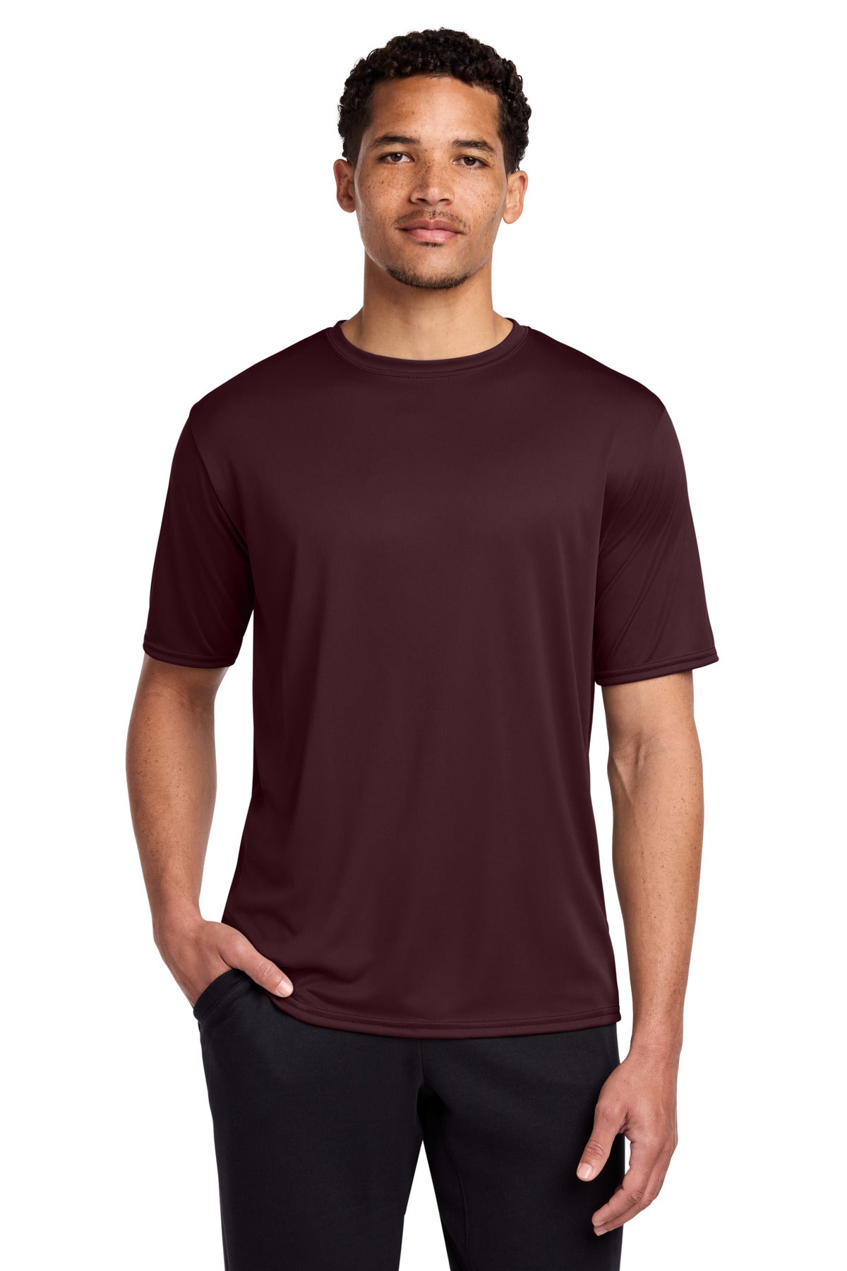 Port & Co Performance Tee. PC380 - Athletic Maroon
