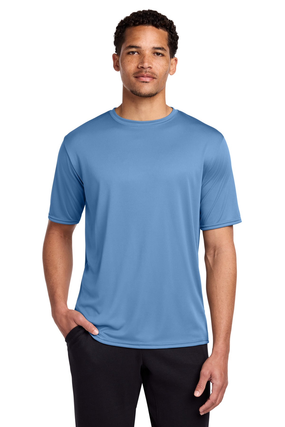 Port & Co Performance Tee. PC380 - Carolina Blue