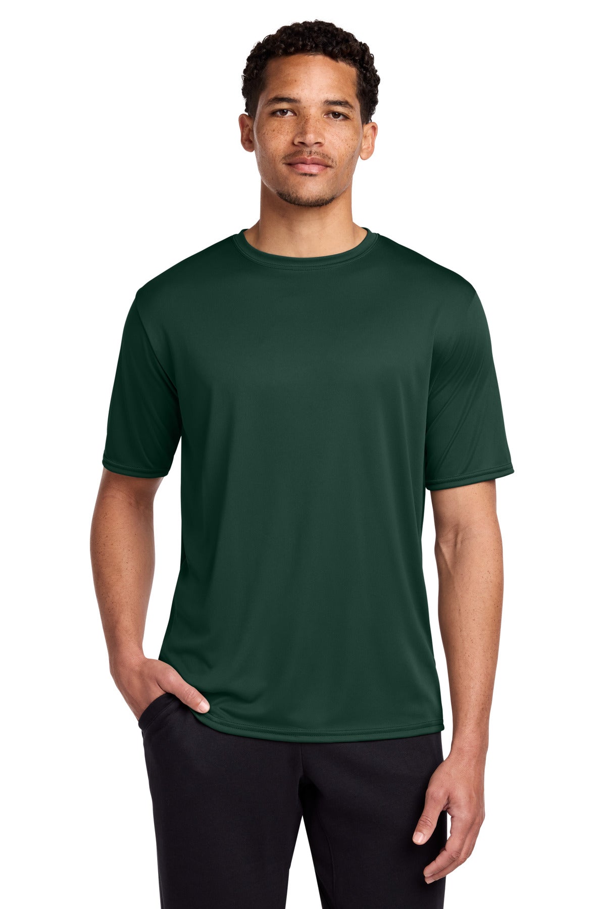 Port & Co Performance Tee. PC380 - Dark Green