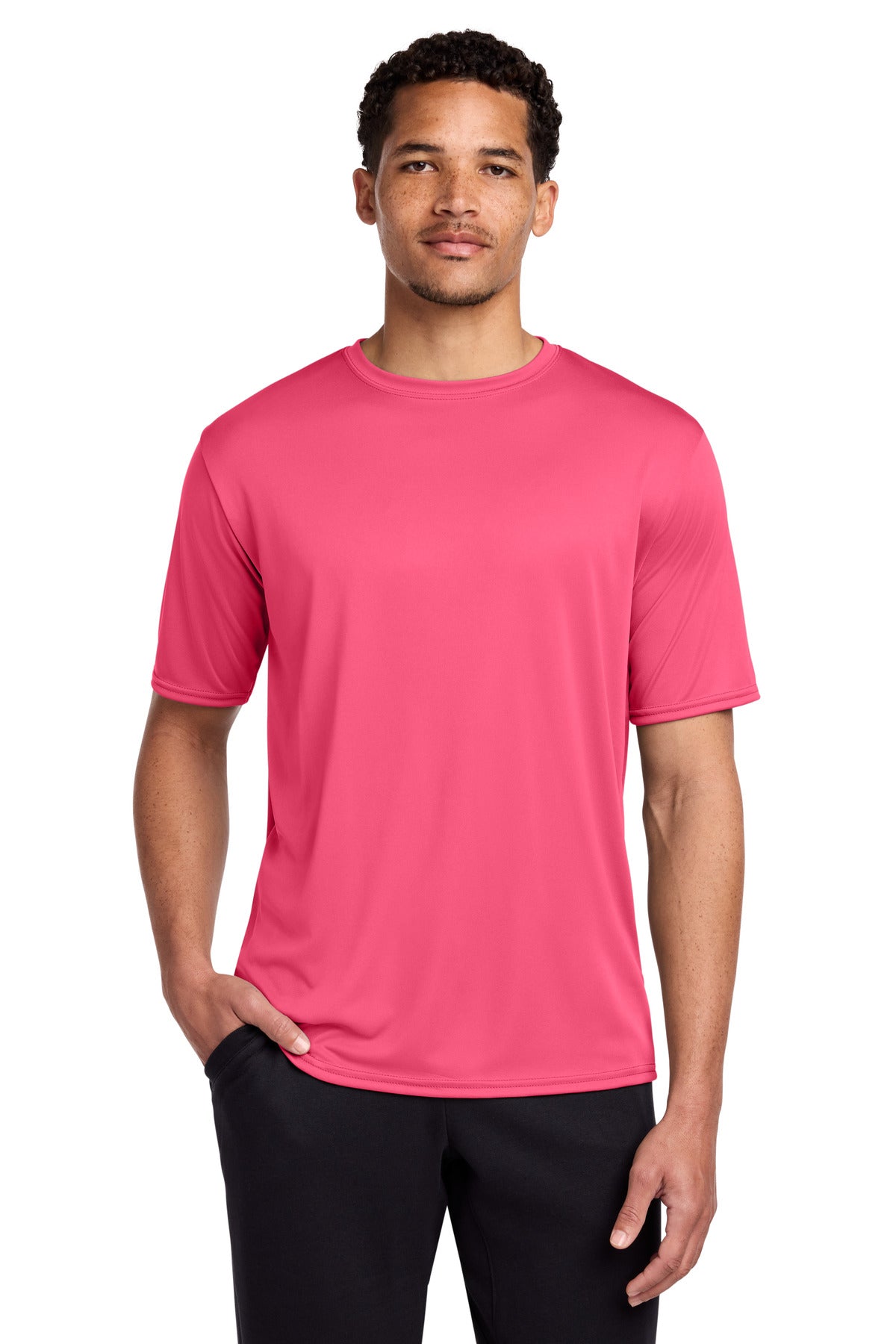 Port & Co Performance Tee. PC380 - Neon Pink