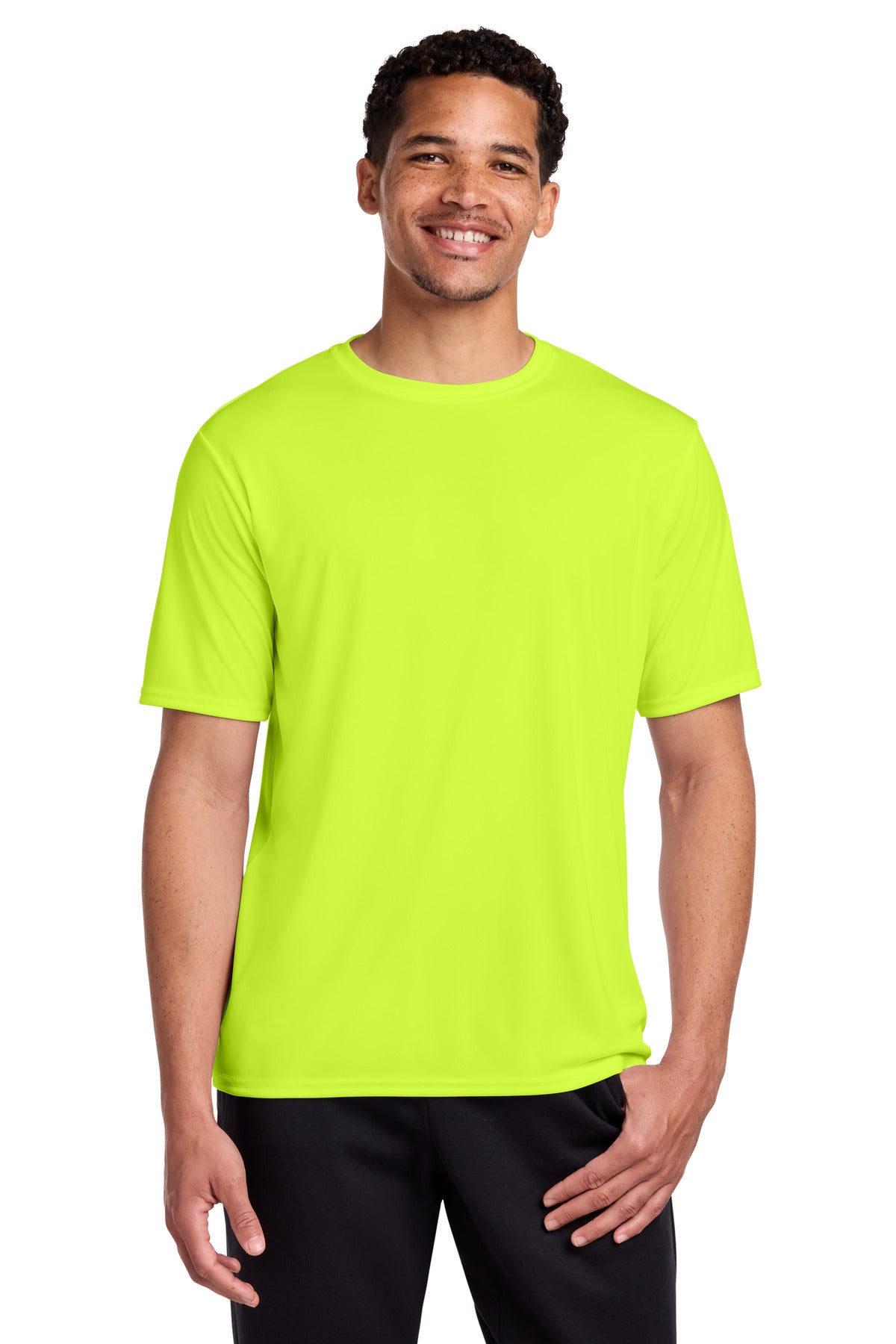 Port & Co Performance Tee. PC380 - Neon Yellow