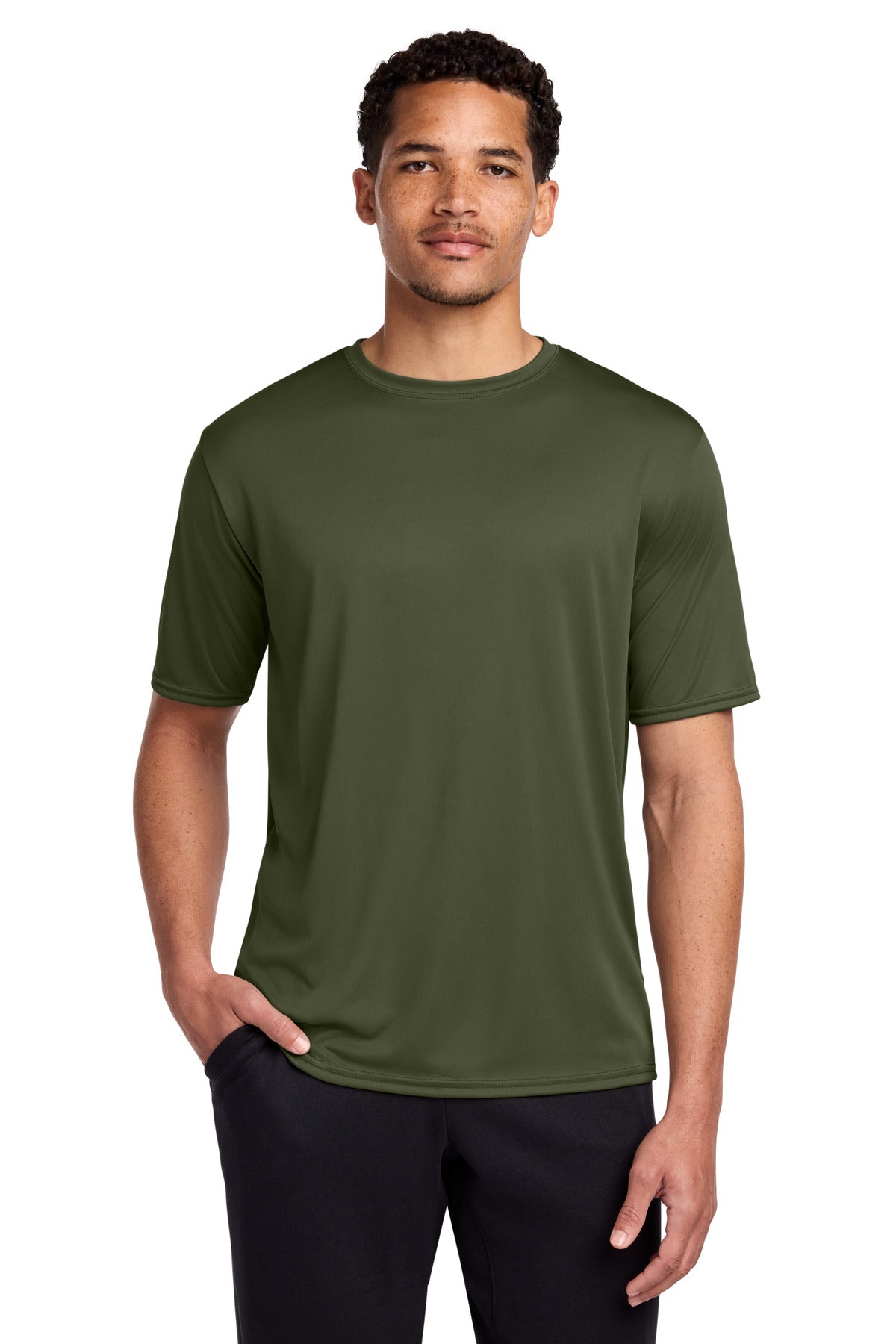 Port & Co Performance Tee. PC380 - Olive Drab Green