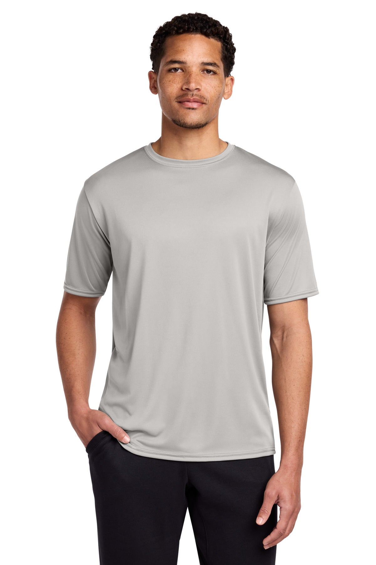 Port & Co Performance Tee. PC380 - Silver