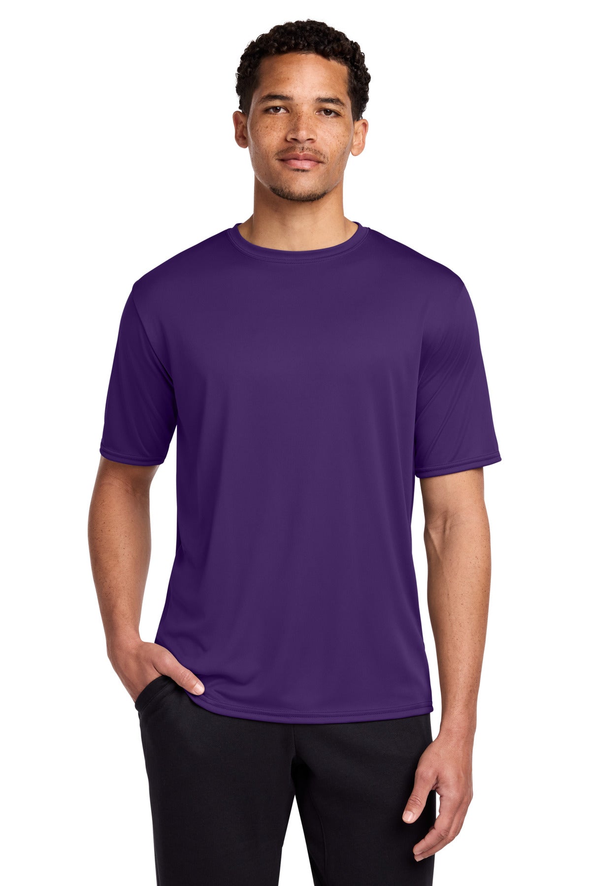 Port & Co Performance Tee. PC380 - Team Purple