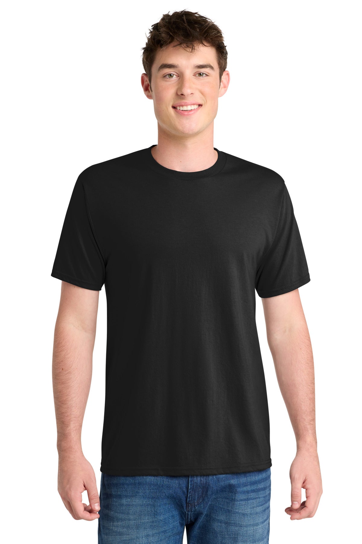 Port & Co Performance Blend Tee. PC381 - Jet Black