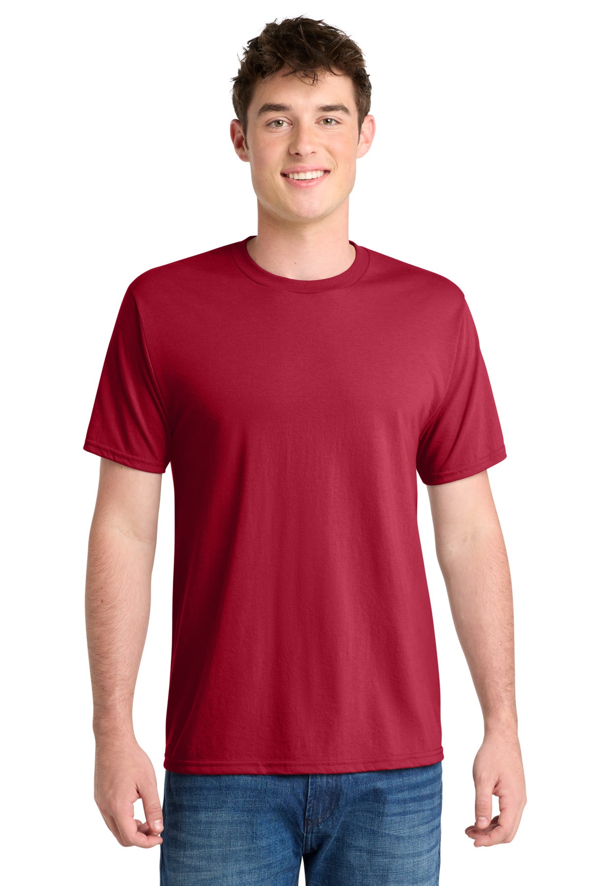 Port & Co Performance Blend Tee. PC381 - Red