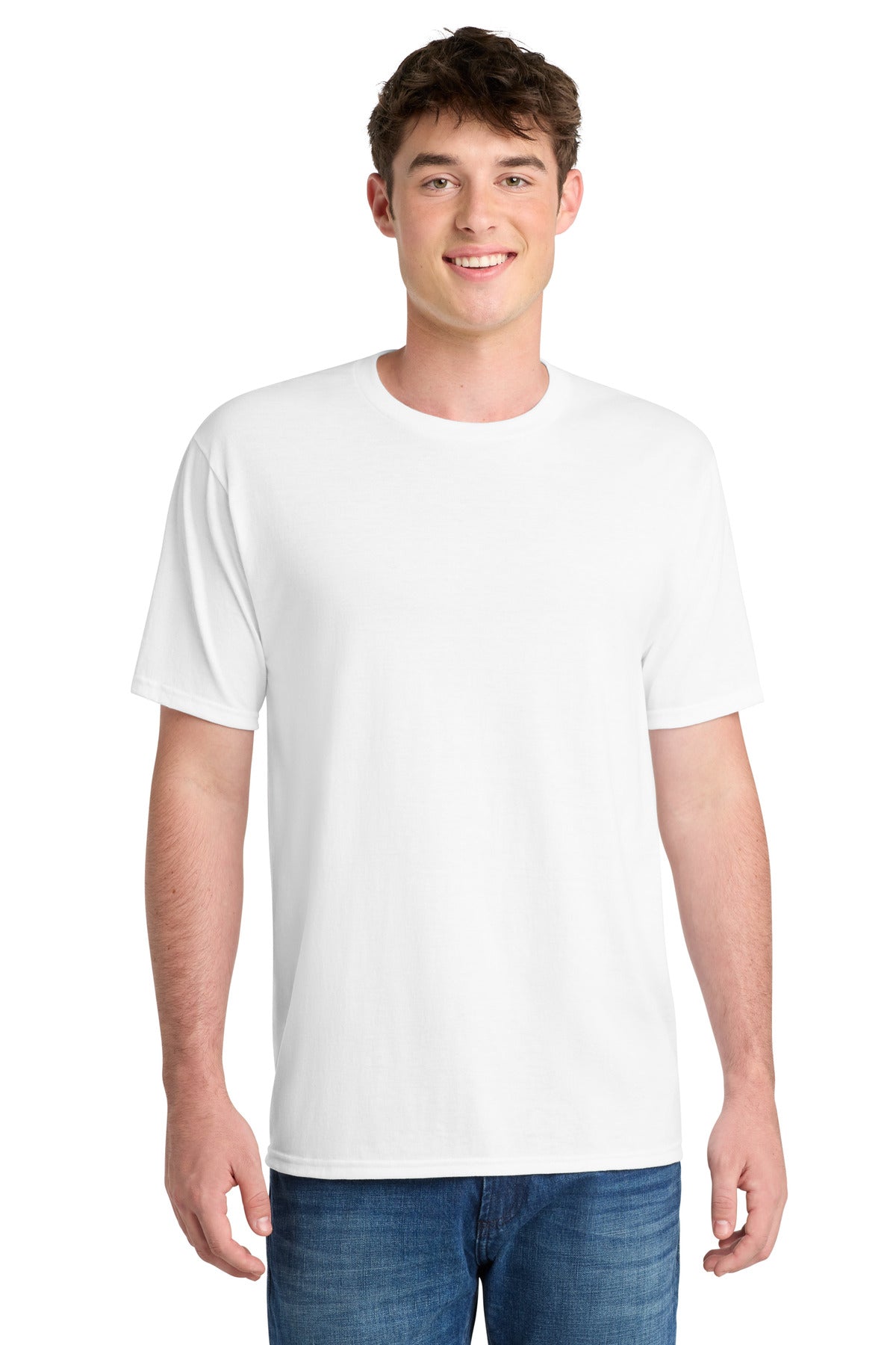 Port & Co Performance Blend Tee. PC381 - White