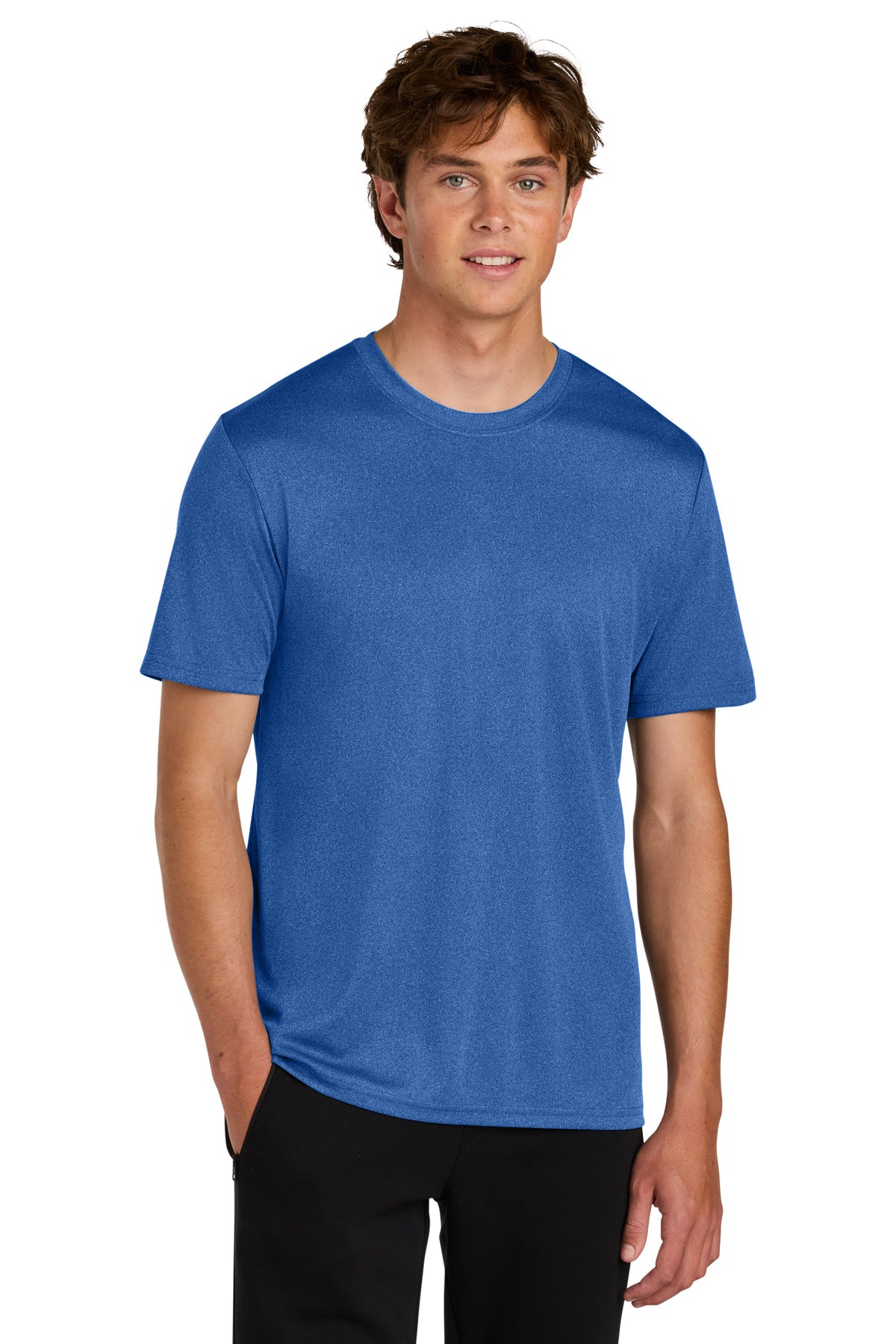 Port & Co Heather Performance Tee PC390 - True Royal Heather