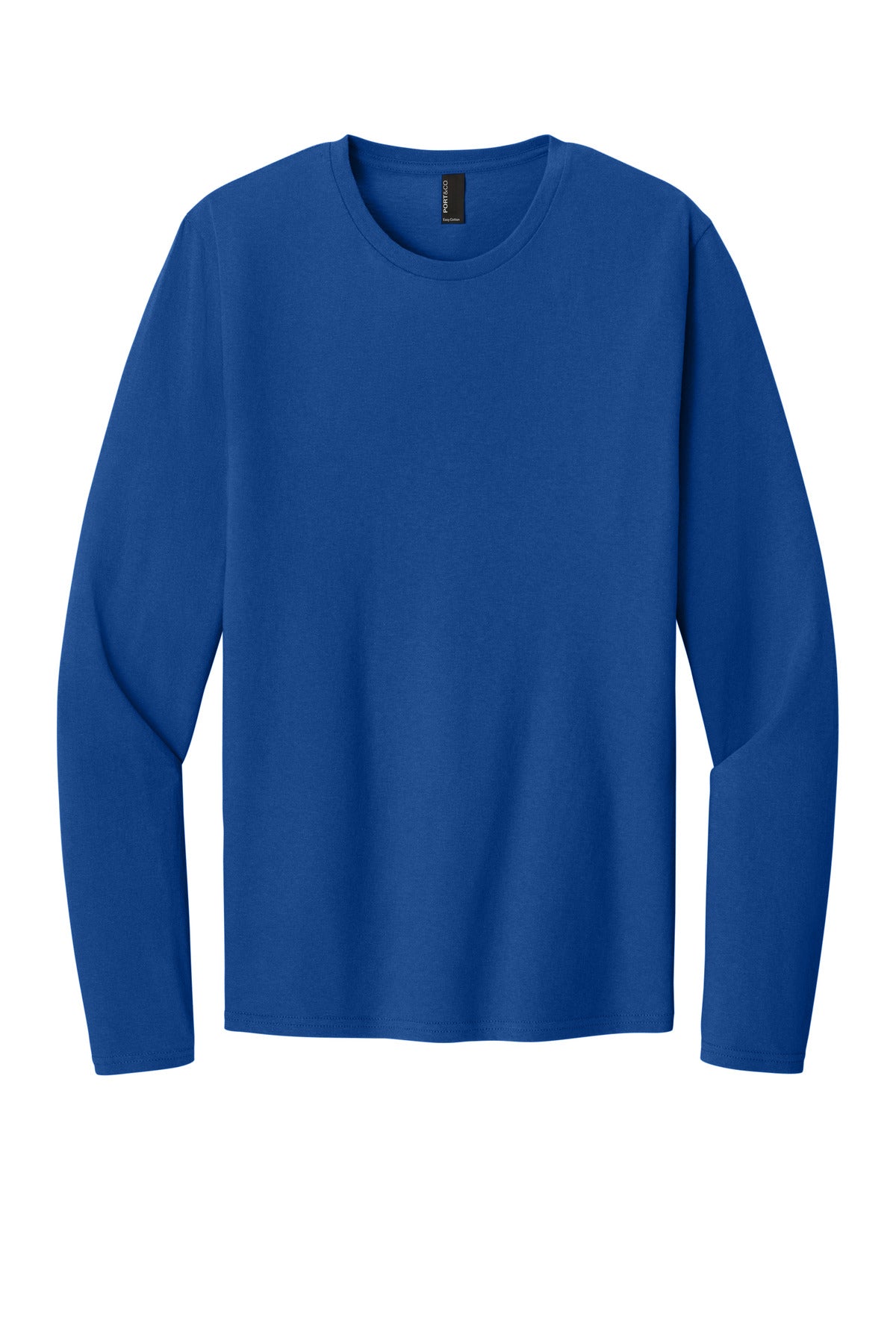 Port & Co Easy Cotton Long Sleeve Tee PC43LS - True Royal