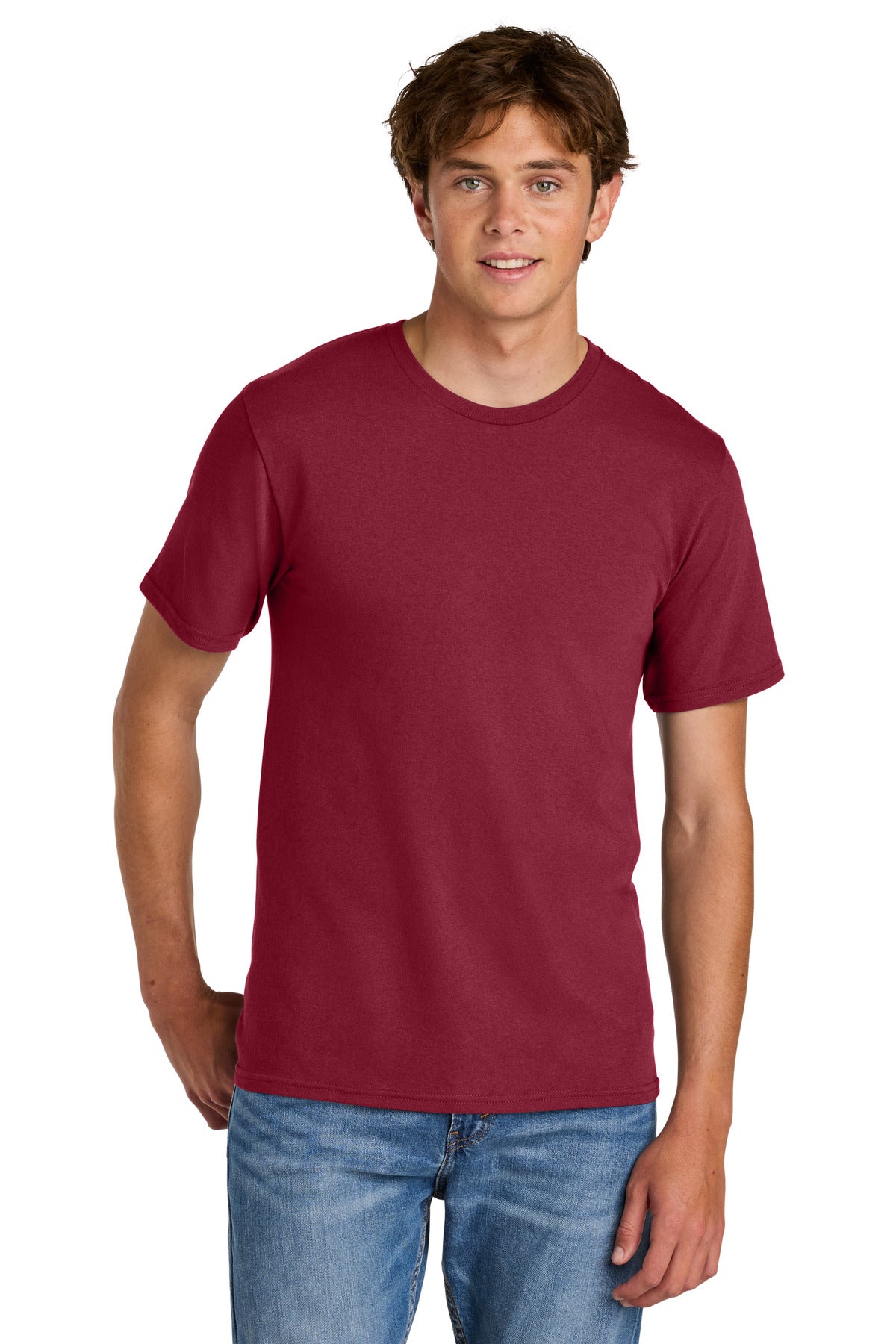 Port & Co Easy Cotton Tee PC43 - Cardinal