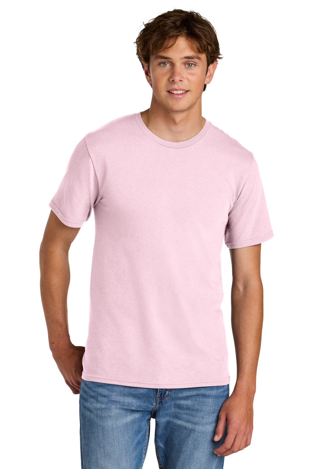 Port & Co Easy Cotton Tee PC43 - Cherry Blossom