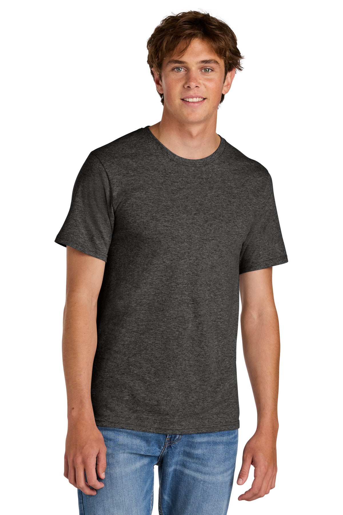 Port & Co Easy Cotton Tee PC43 - Dark Heather Grey