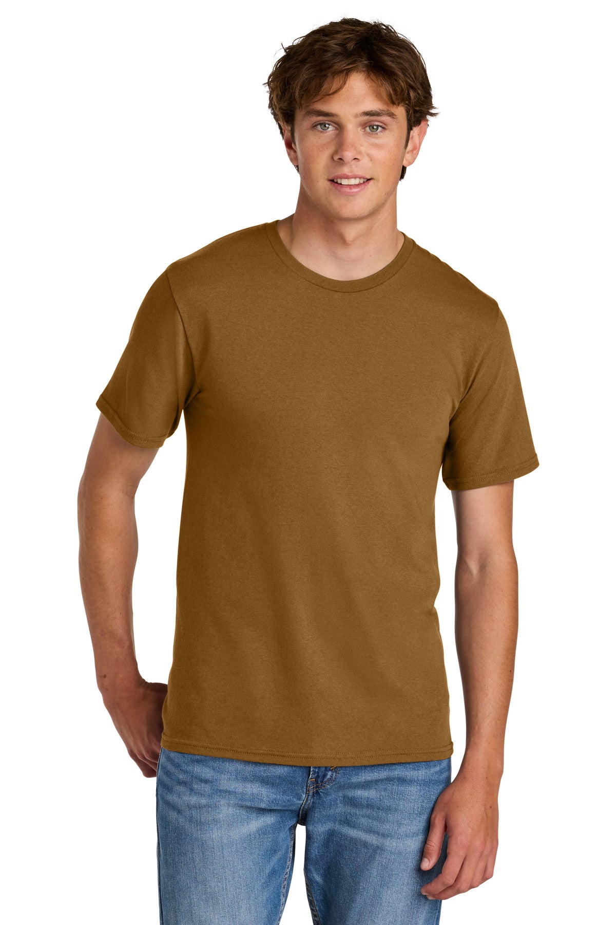 Port & Co Easy Cotton Tee PC43 - Duck Brown