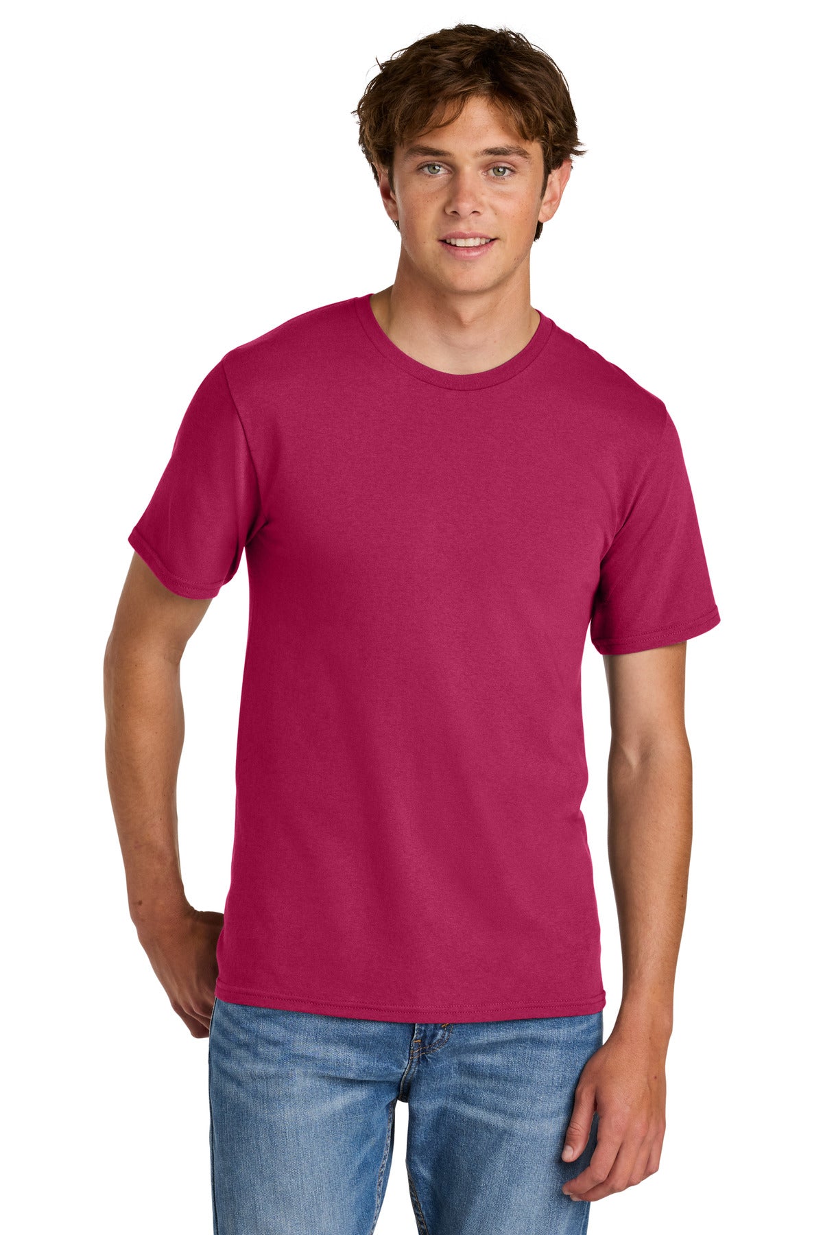 Port & Co Easy Cotton Tee PC43 - Flush Pink