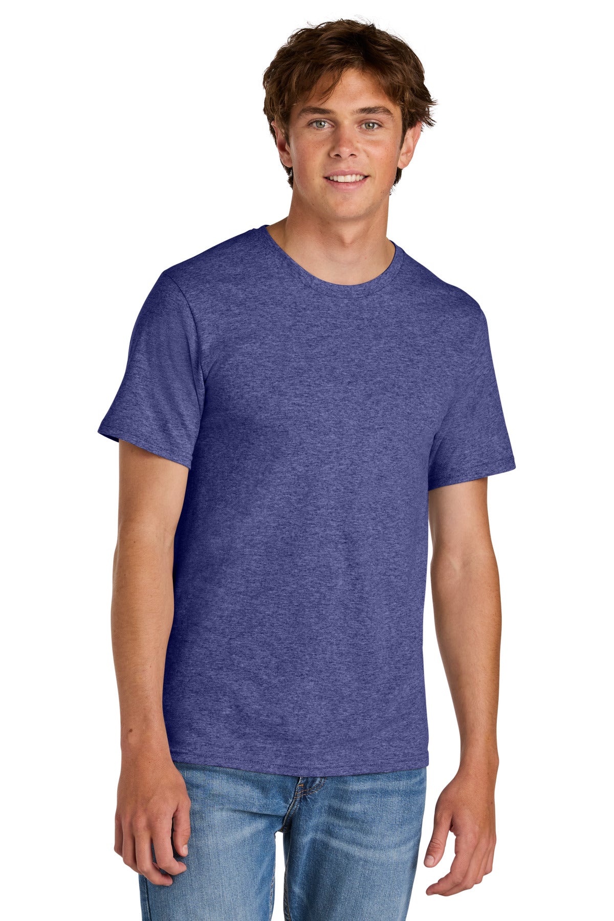 Port & Co Easy Cotton Tee PC43 - Heather Purple