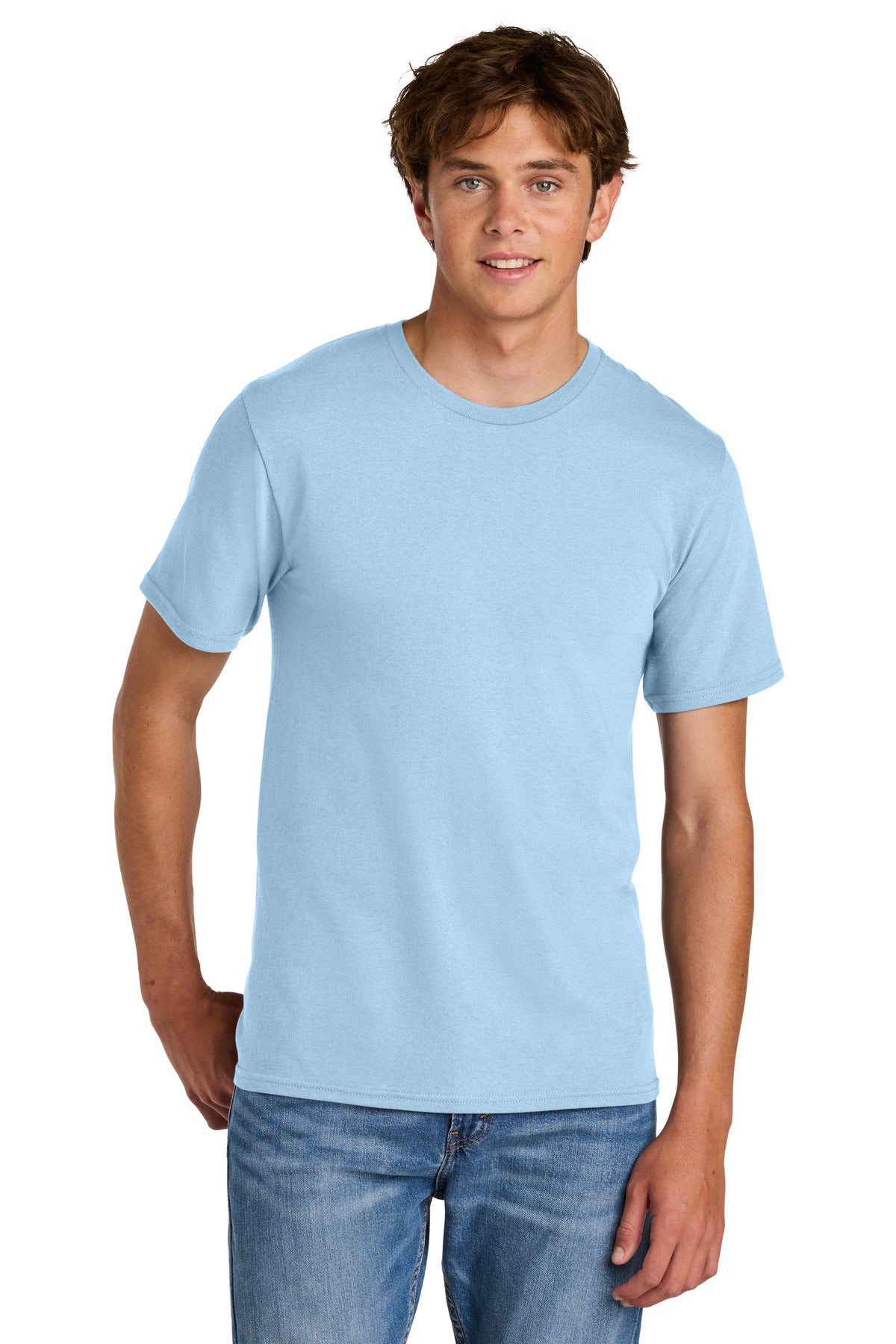 Port & Co Easy Cotton Tee PC43 - Ice Blue
