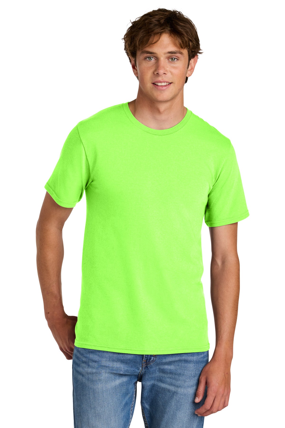 Port & Co Easy Cotton Tee PC43 - Neon Green
