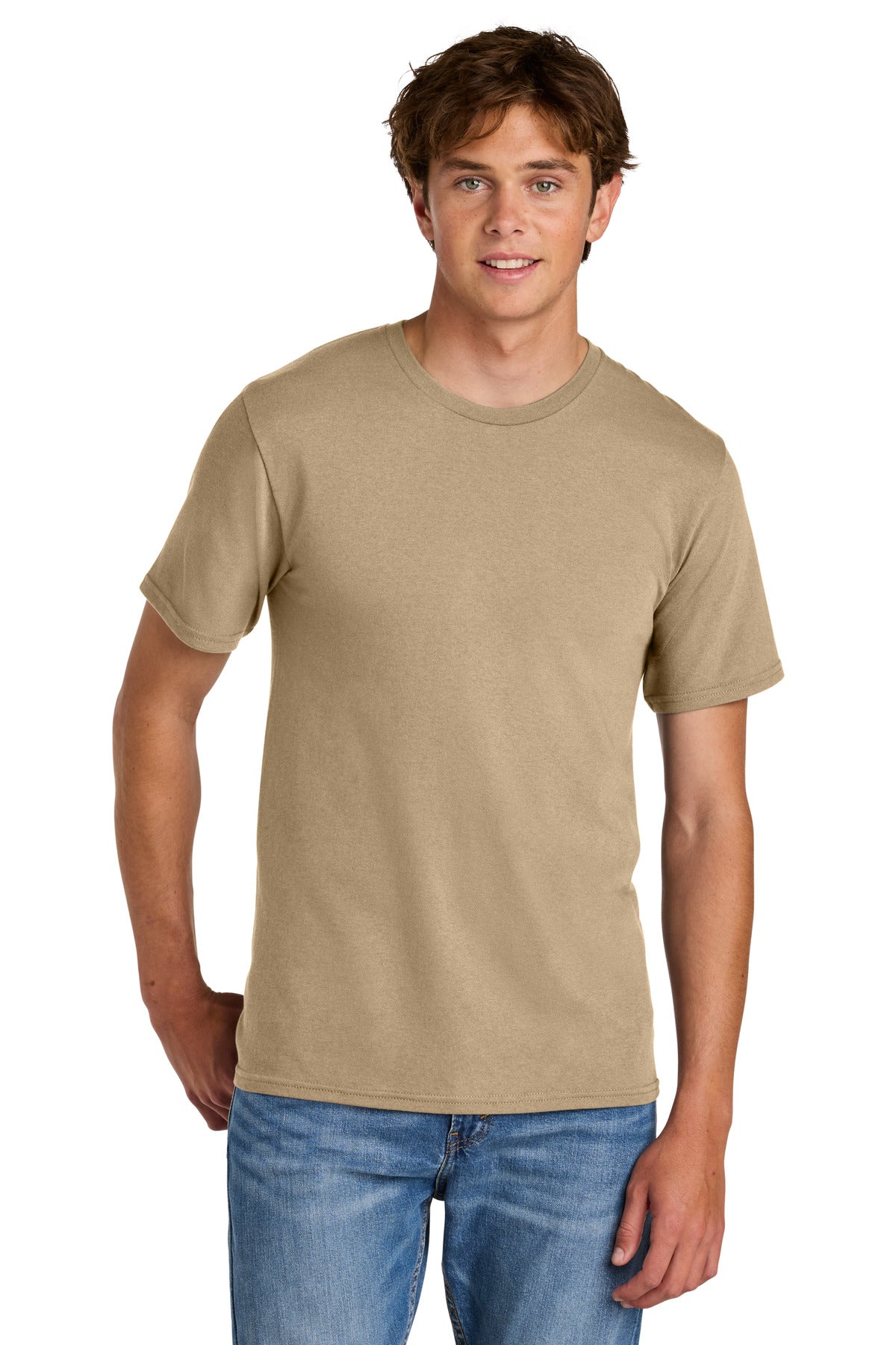 Port & Co Easy Cotton Tee PC43 - Sand