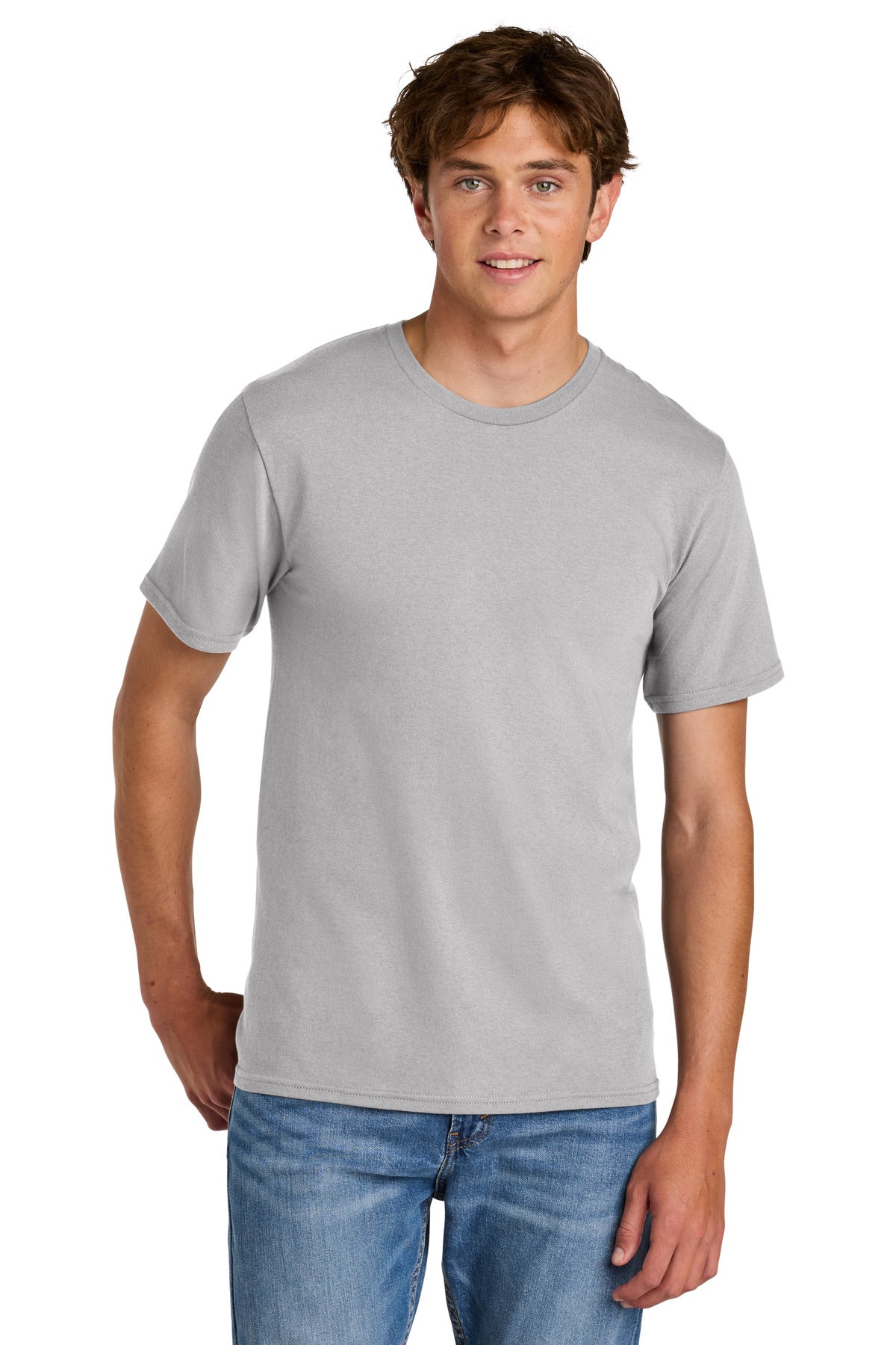 Port & Co Easy Cotton Tee PC43 - Silver