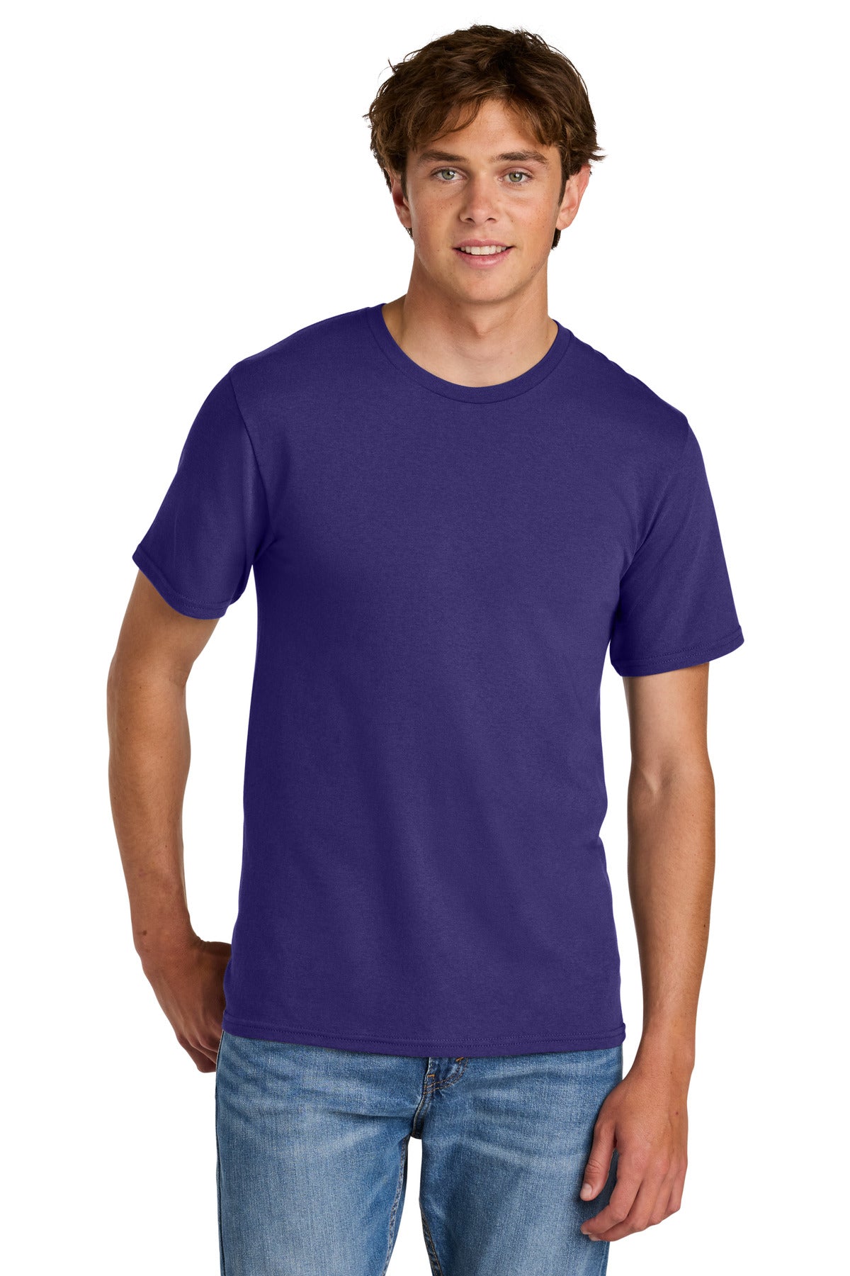 Port & Co Easy Cotton Tee PC43 - Team Purple