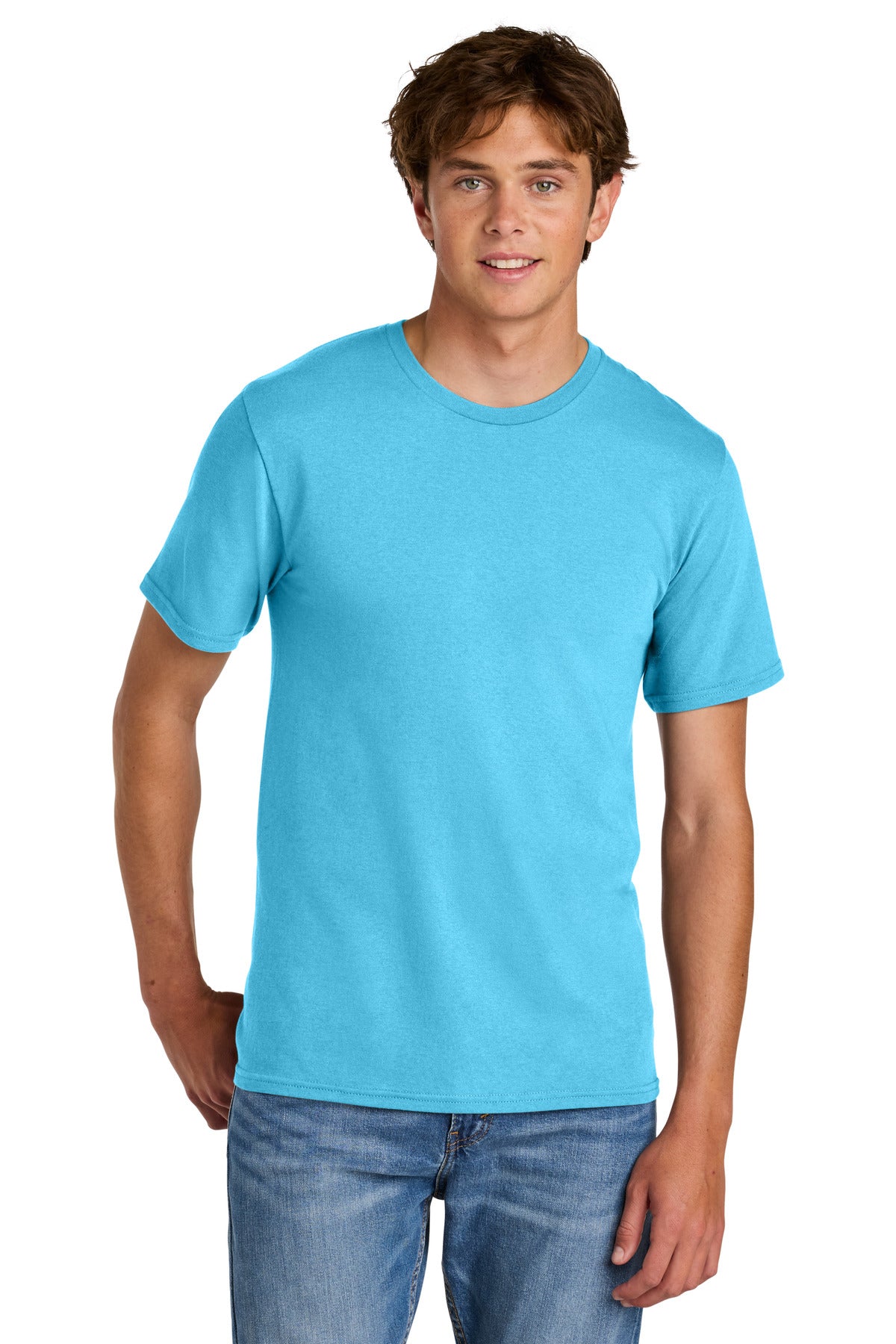 Port & Co Easy Cotton Tee PC43 - Tidal Wave