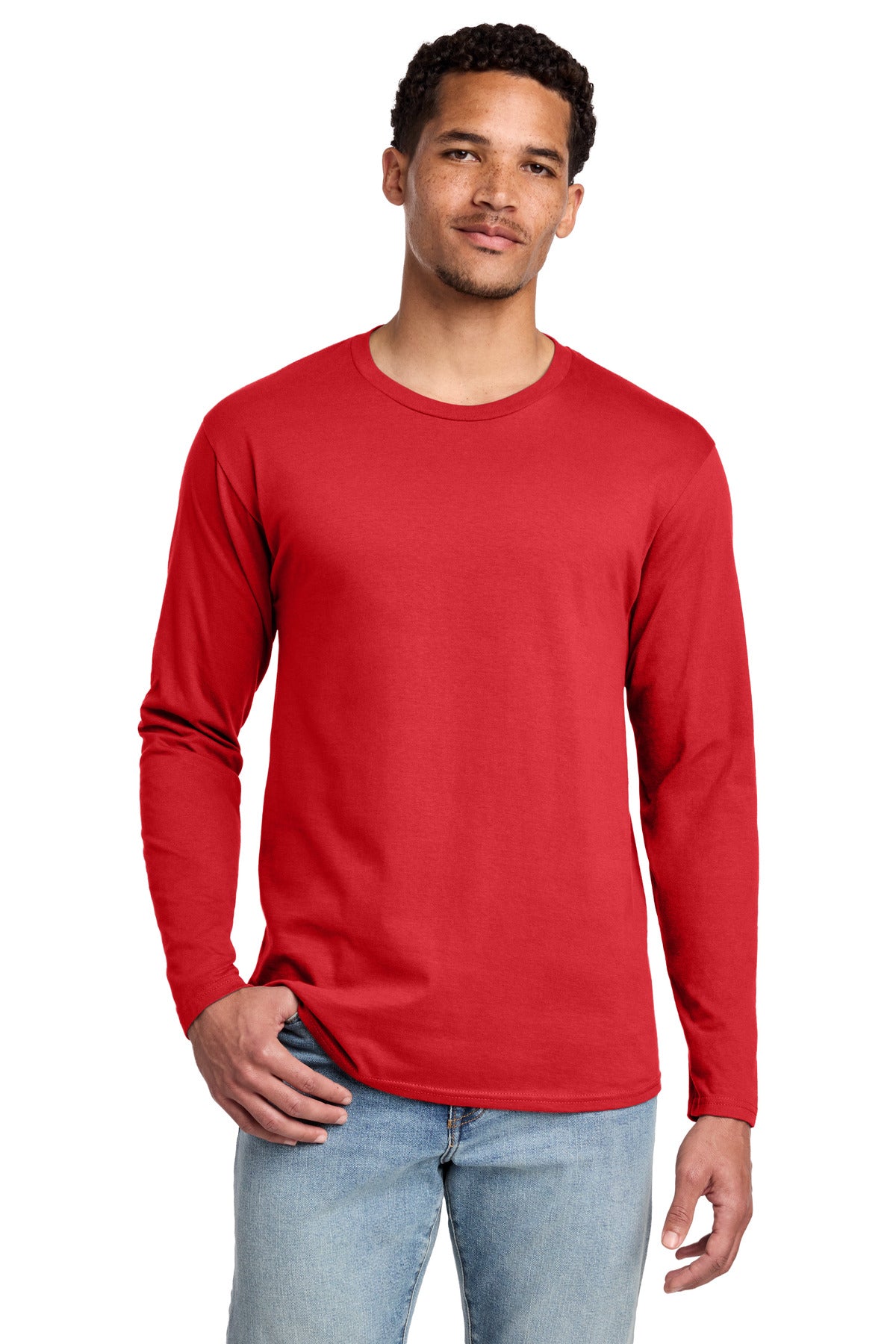 Port & Co Long Sleeve Fan Favorite Tee. PC450LS - Bright Red