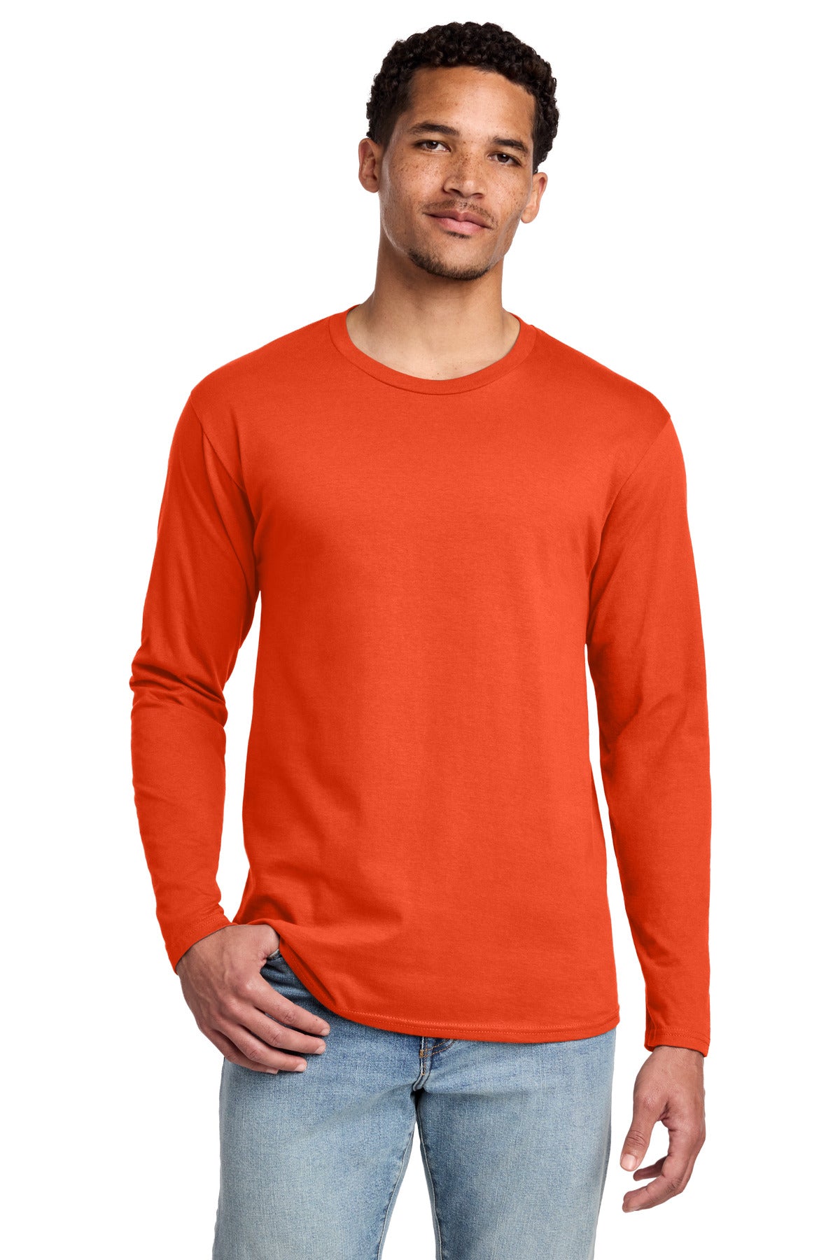 Port & Co Long Sleeve Fan Favorite Tee. PC450LS - Orange