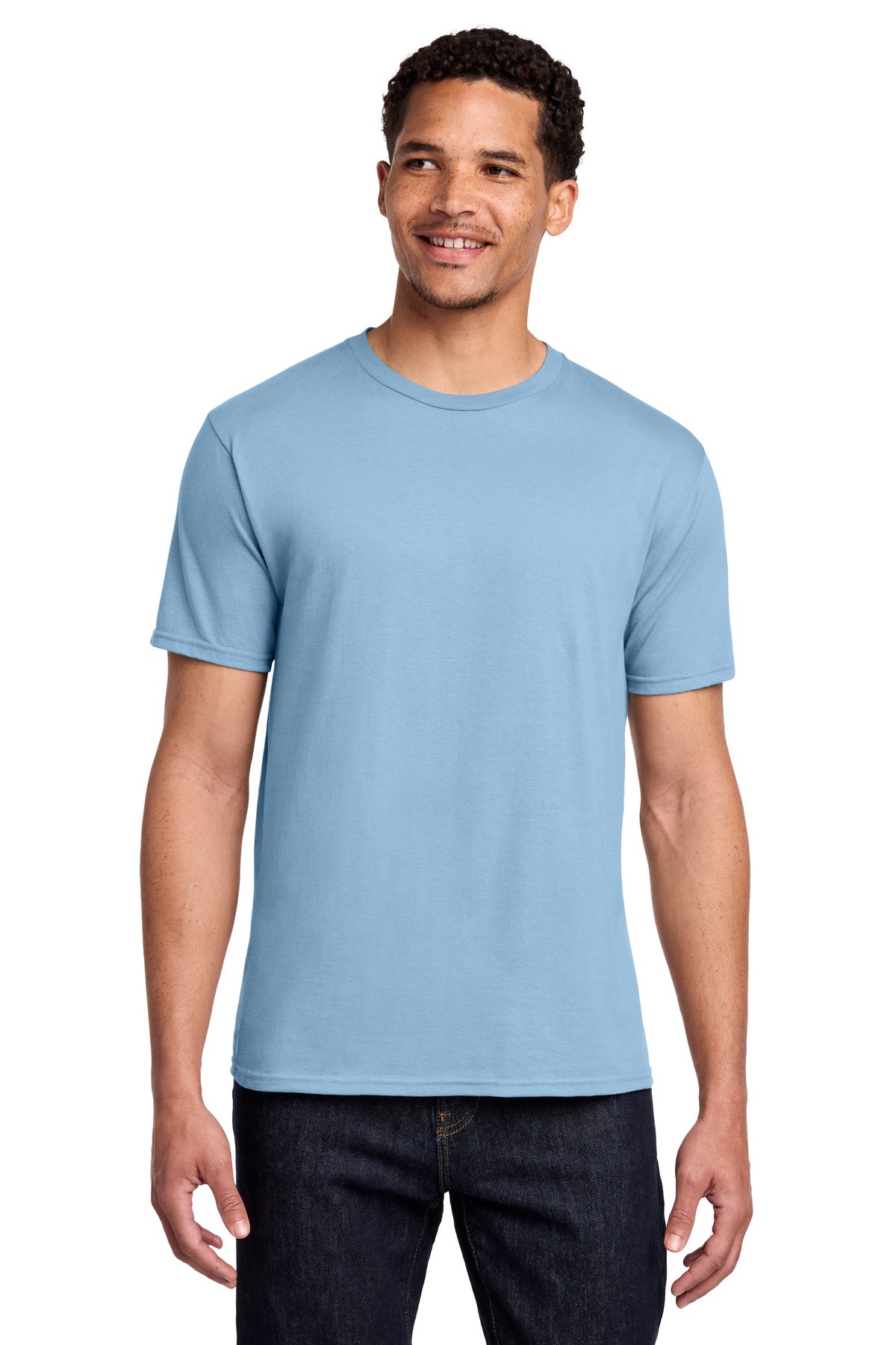Port & Co Fan Favorite Tee. PC450 - Light Blue