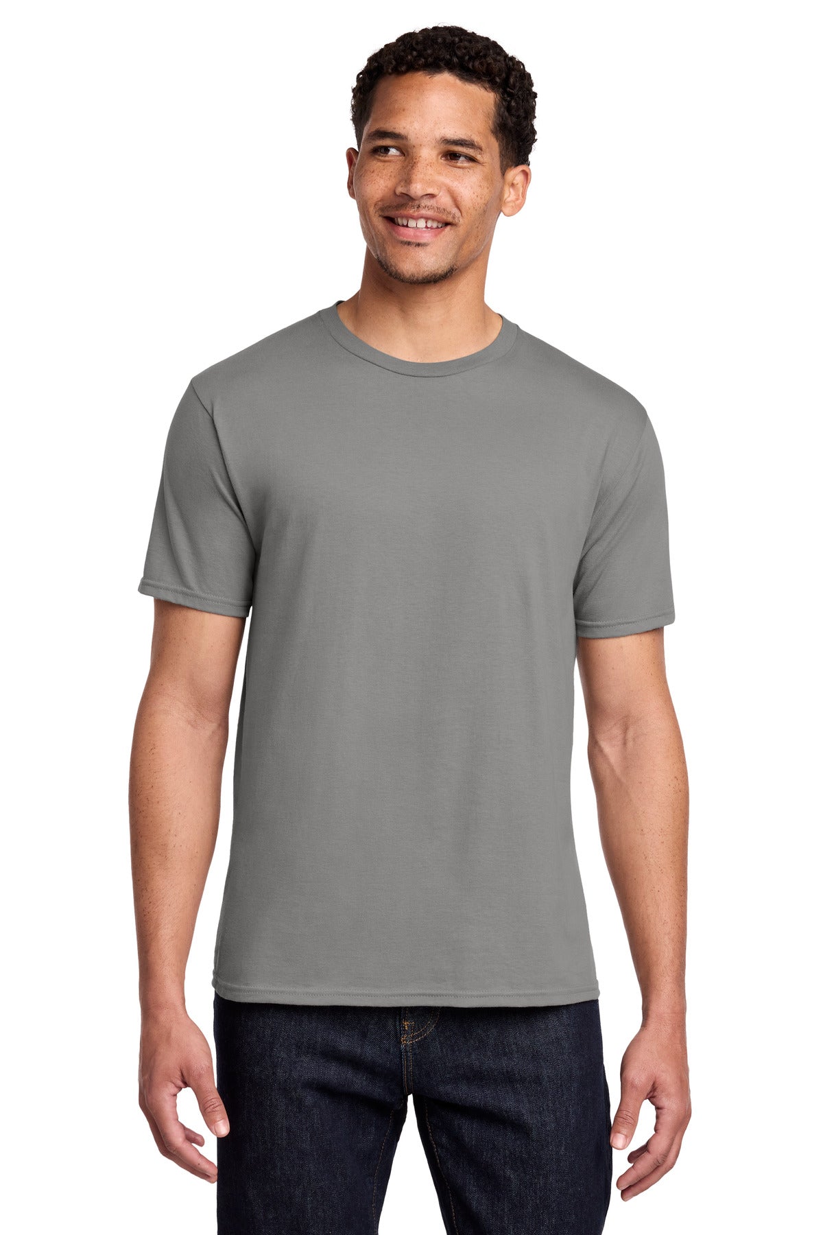 Port & Co Fan Favorite Tee. PC450 - Medium Grey
