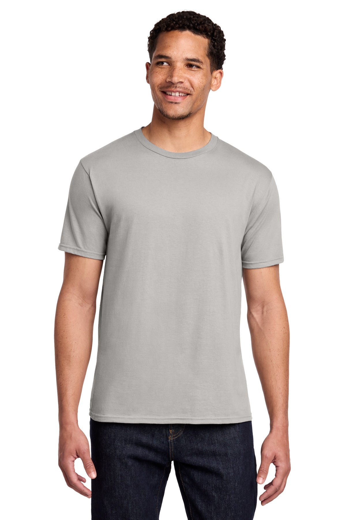 Port & Co Fan Favorite Tee. PC450 - Silver