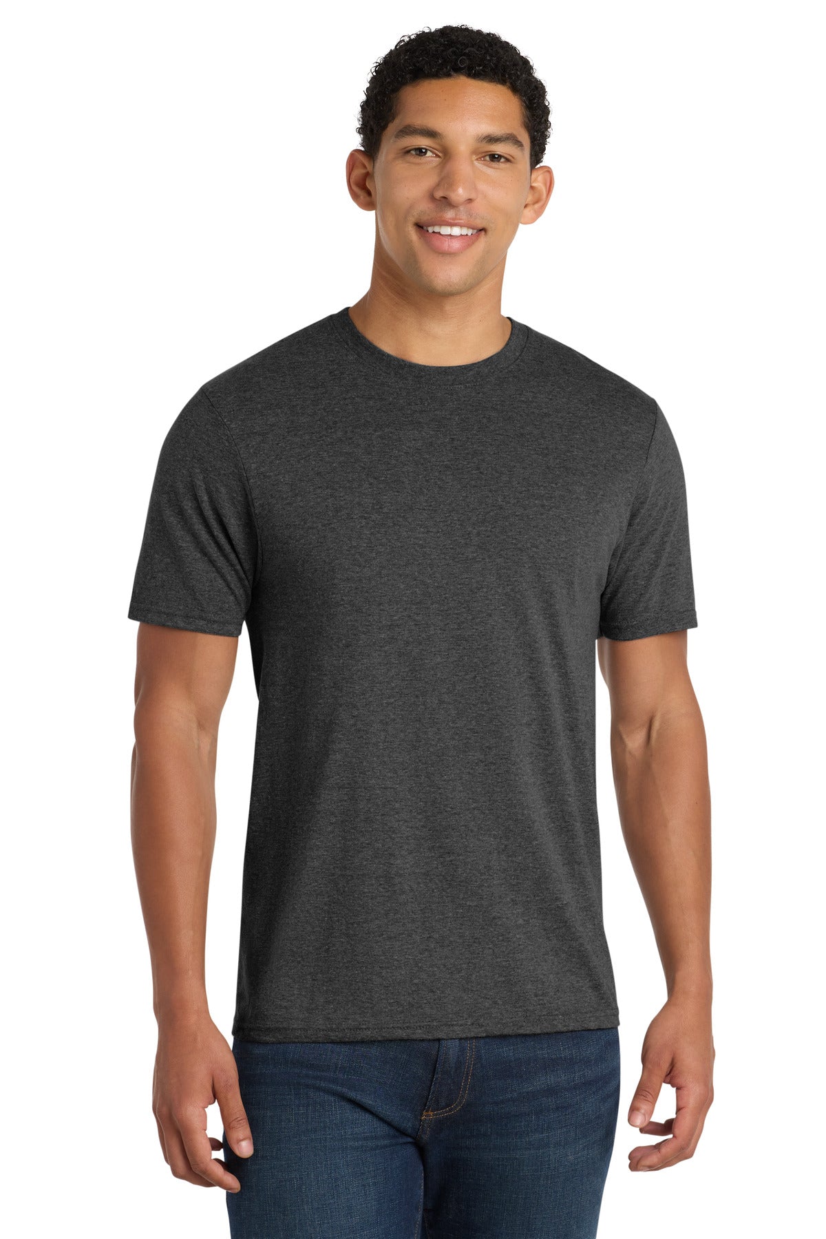 Port & Co Fan Favorite Blend Tee. PC455 - Black Heather