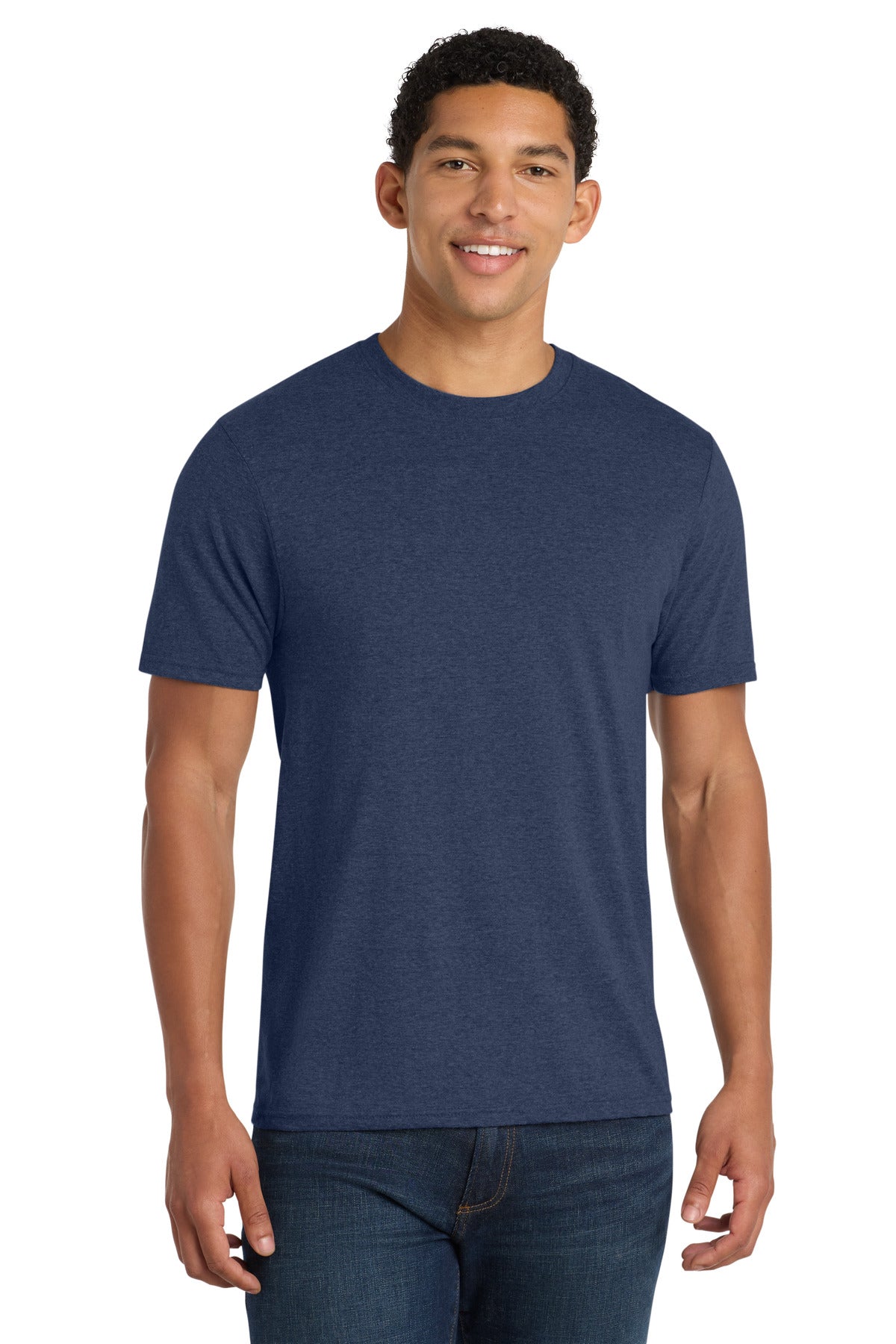 Port & Co Fan Favorite Blend Tee. PC455 - Team Navy Heather