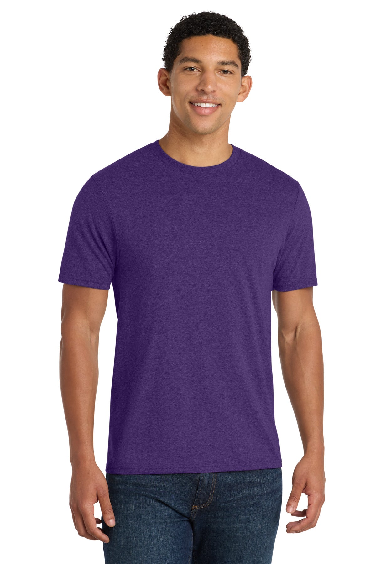 Port & Co Fan Favorite Blend Tee. PC455 - Team Purple Heather