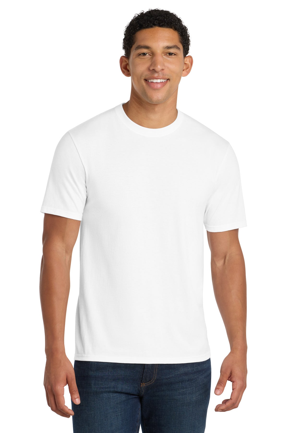 Port & Co Fan Favorite Blend Tee. PC455 - White