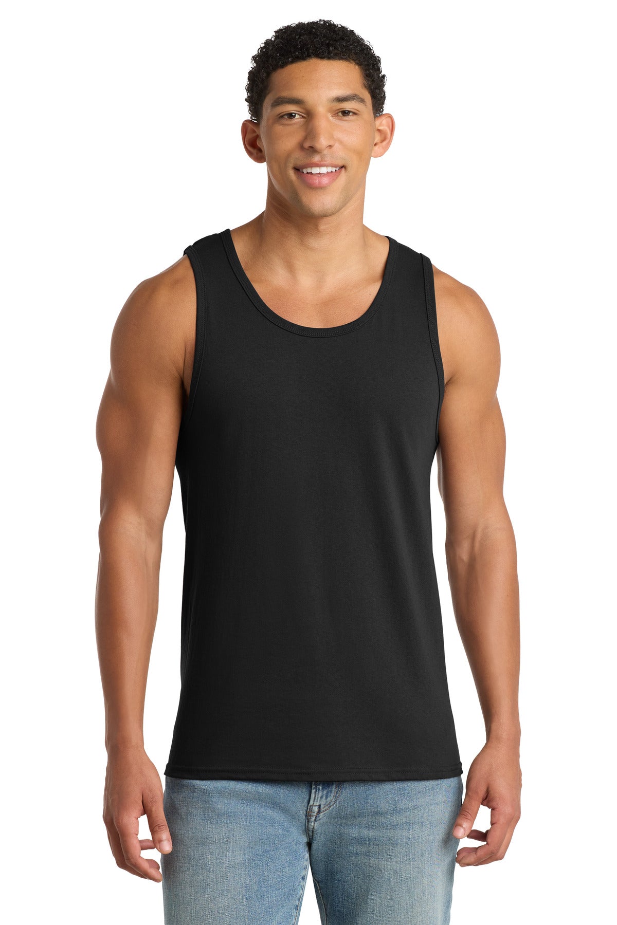 Port & Co Core Cotton Tank Top.  PC54TT - Jet Black