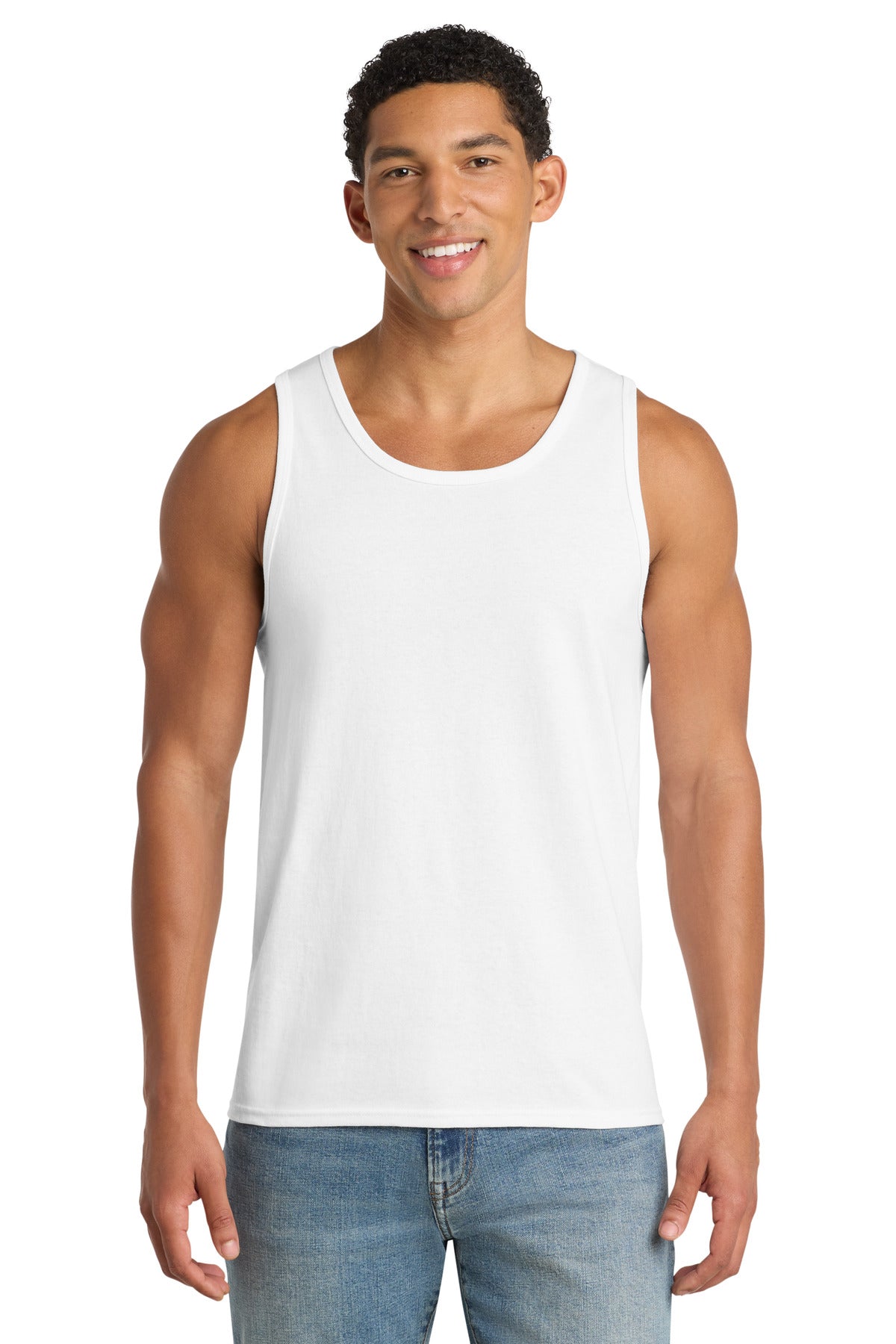 Port & Co Core Cotton Tank Top.  PC54TT - White